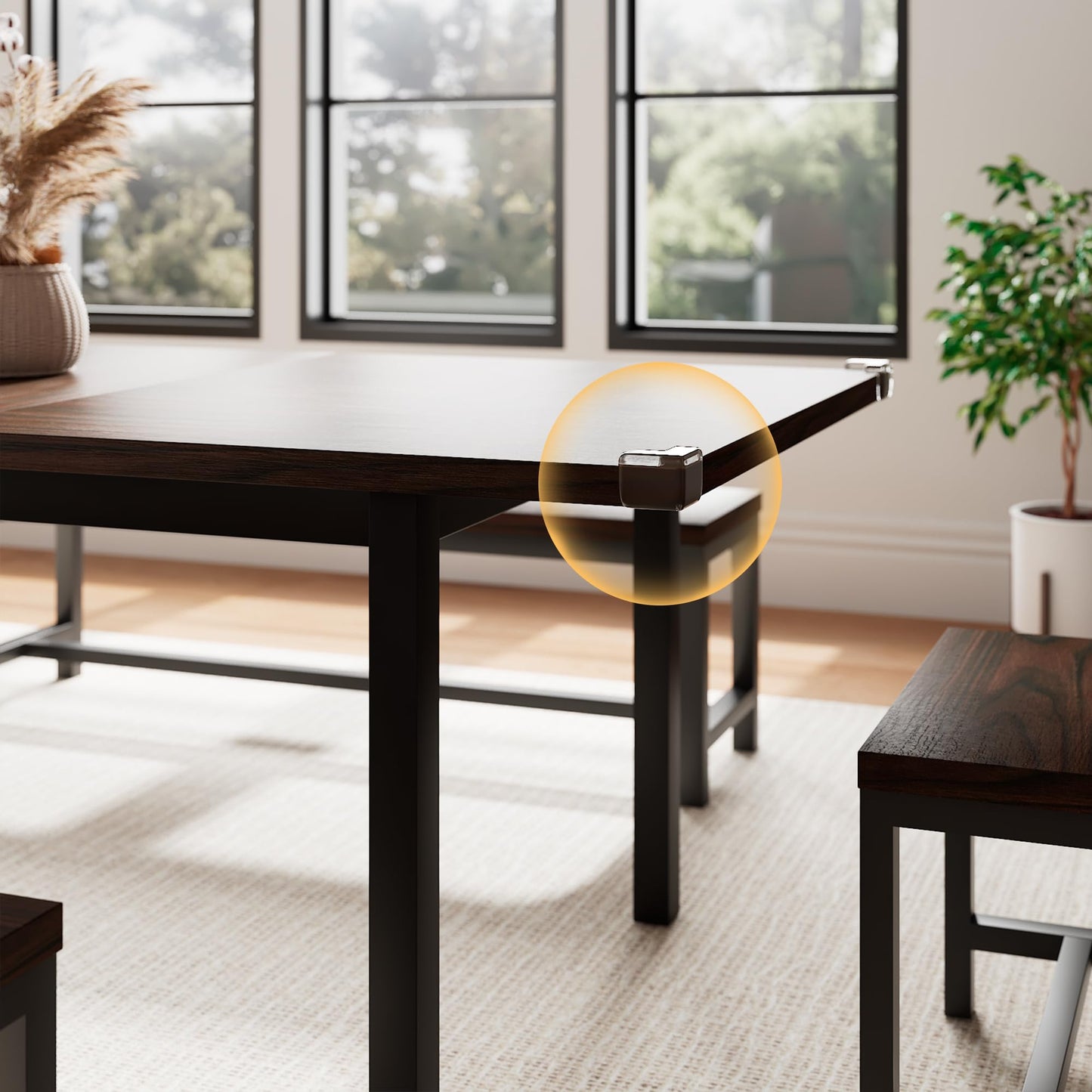 5 Pieces Dining Room Table Set