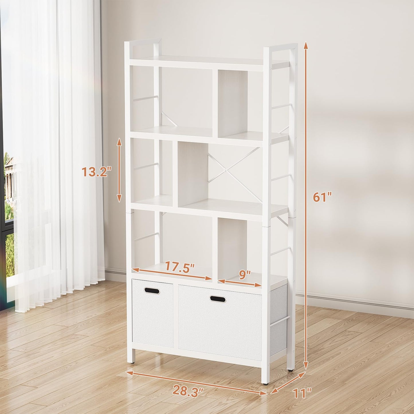 White Book Shelf