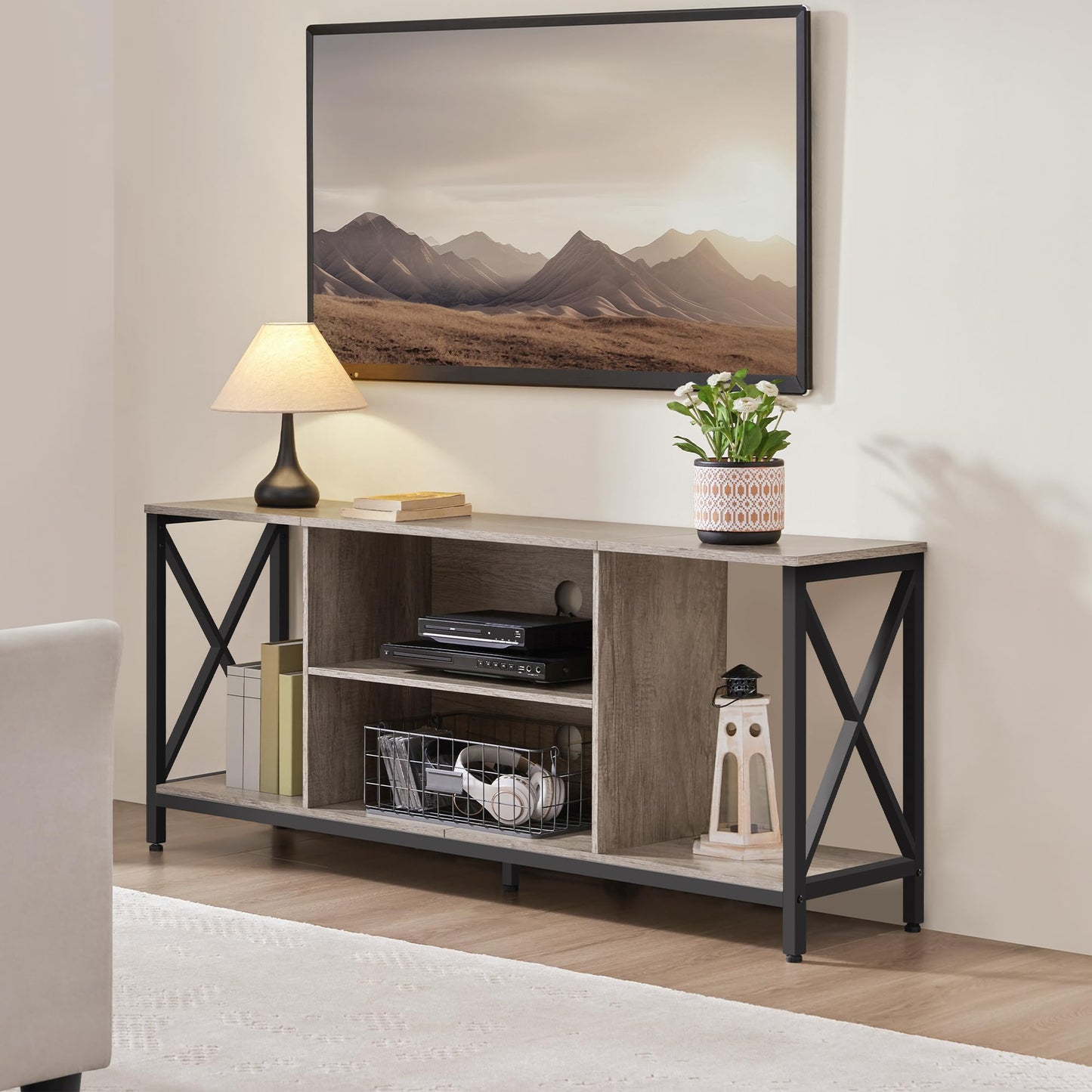 Grey TV Stand