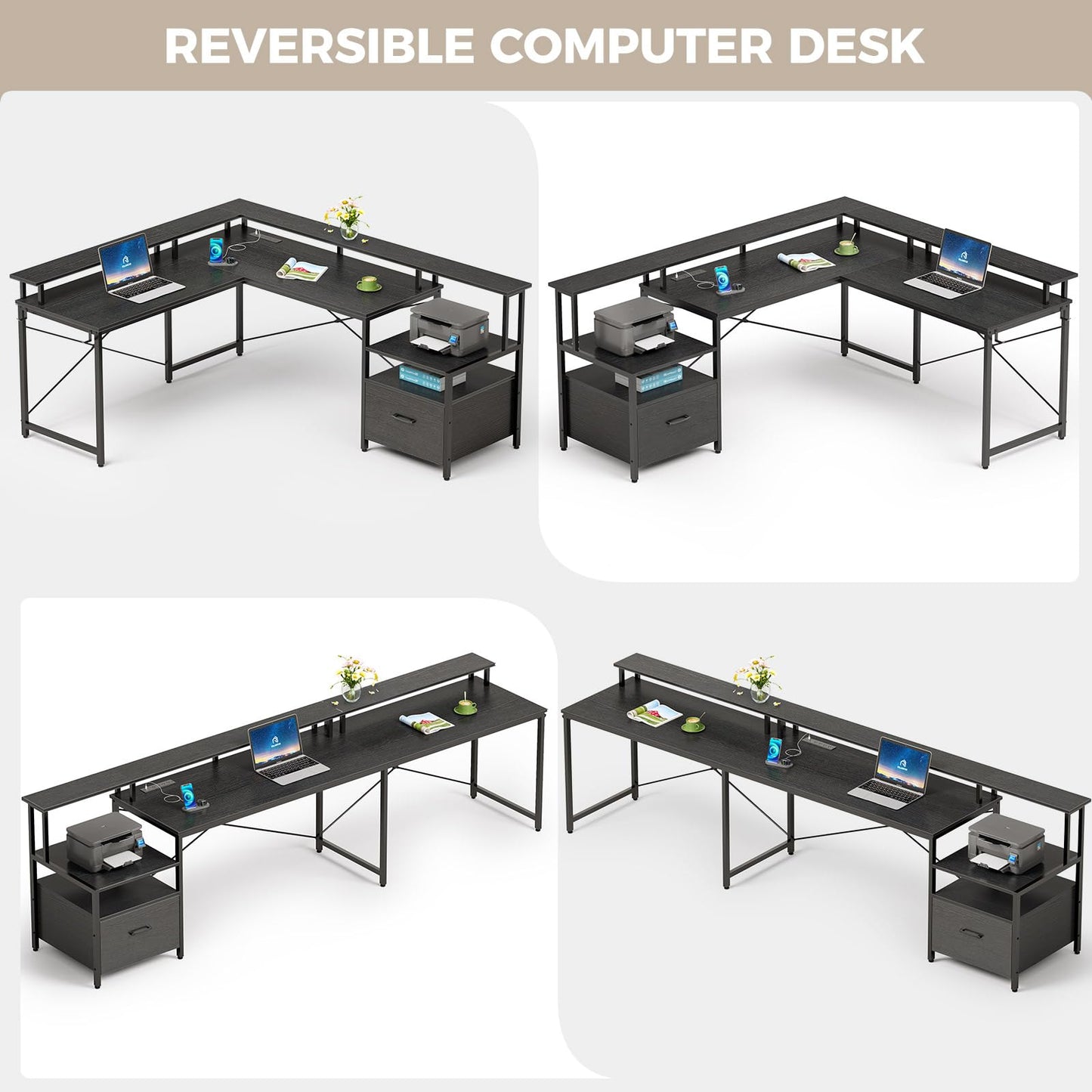 Black Computer Desk
