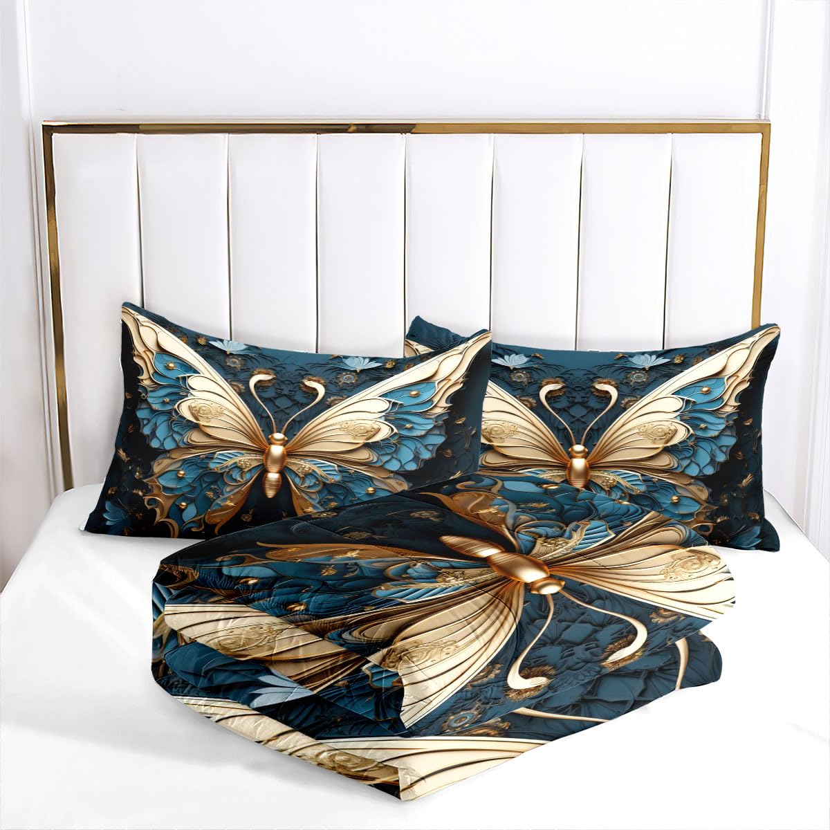 Queen Size Butterfly Comforter Set