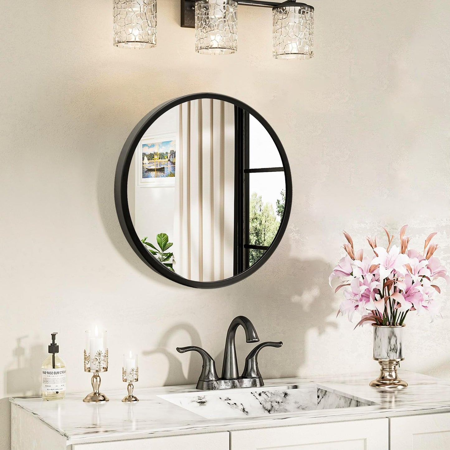 Wall Mounted Circle Mirror