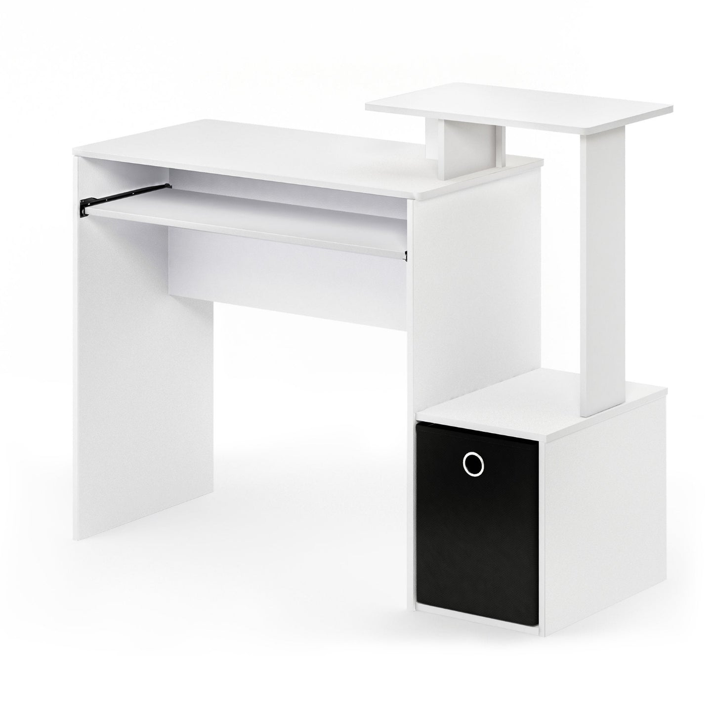 White/Black Computer Desk
