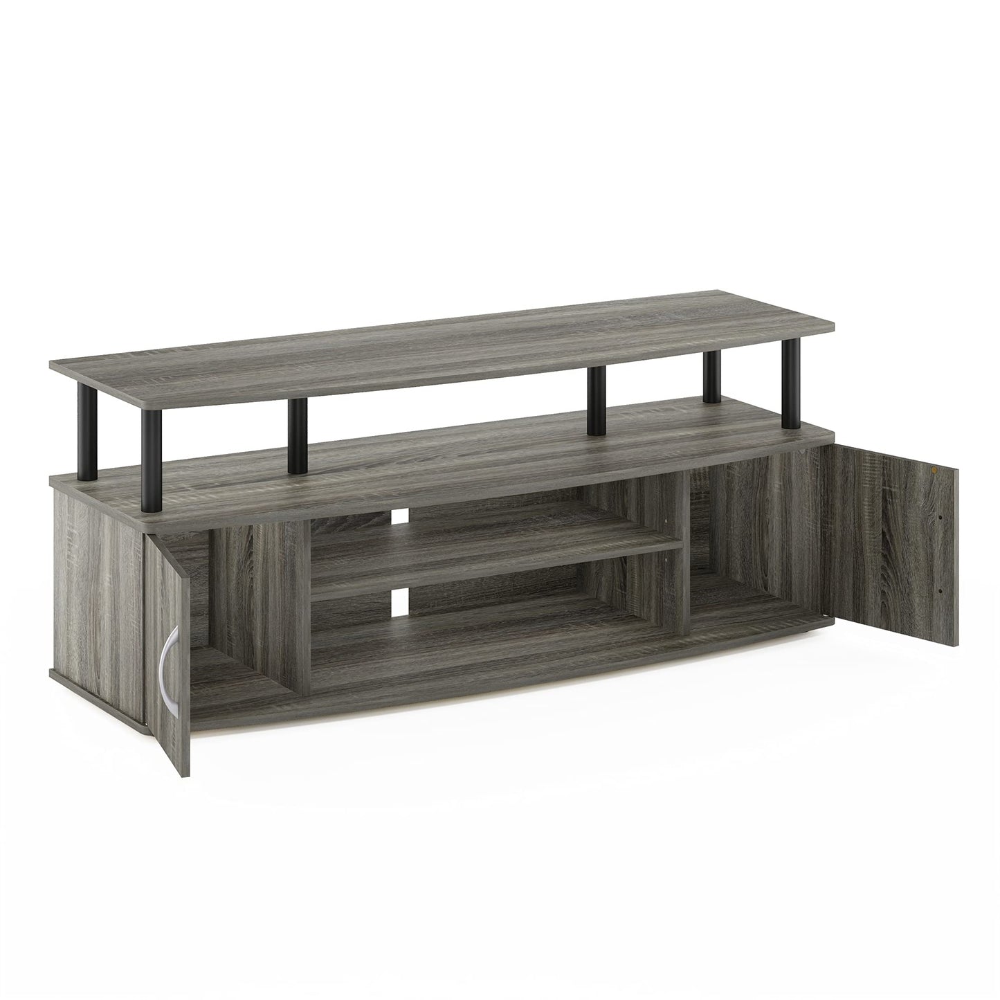 French Grey/Black - 55 Inch TV Stand