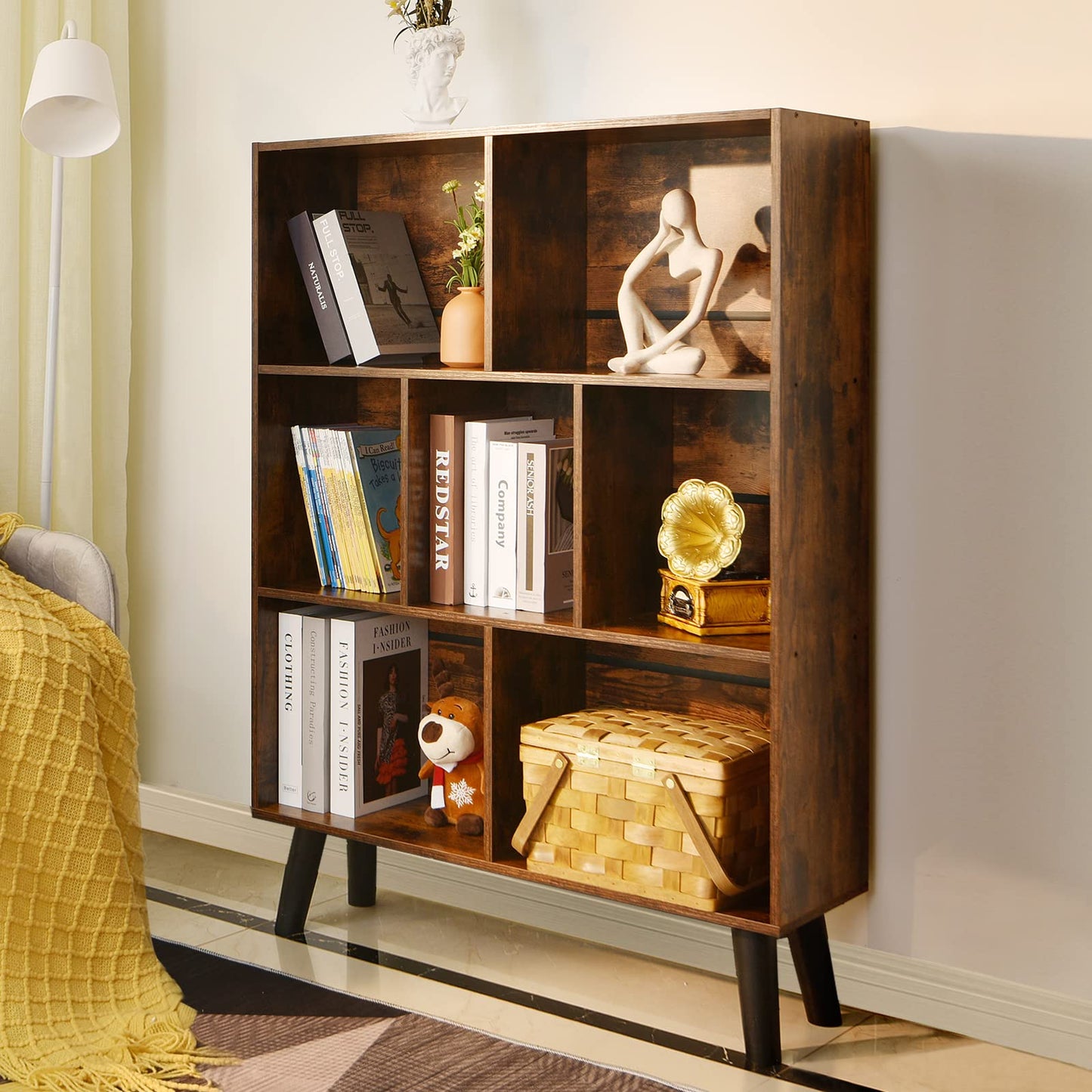 Retro Brown Bookshelf