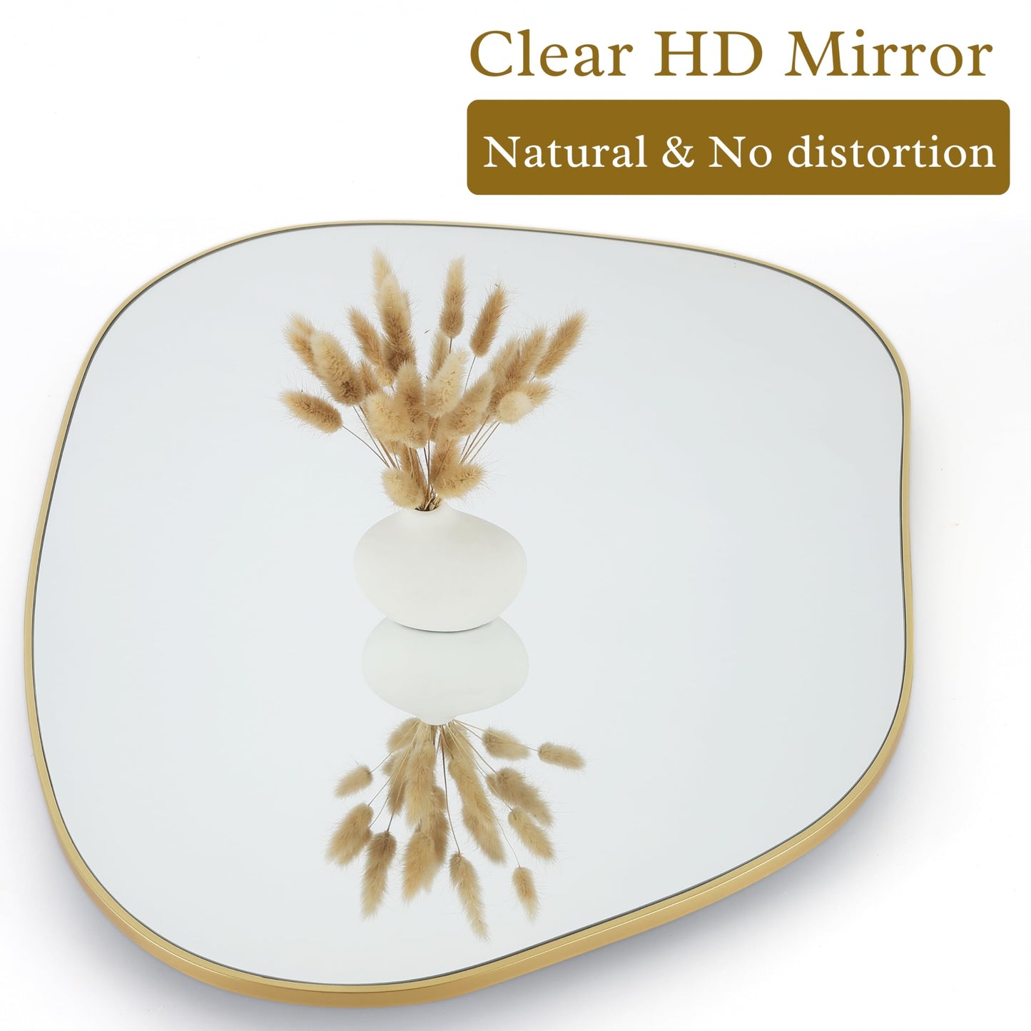 Irregular Wall Mirror, Mirror for Bathroom, Bedroom, Living Room and Entryway