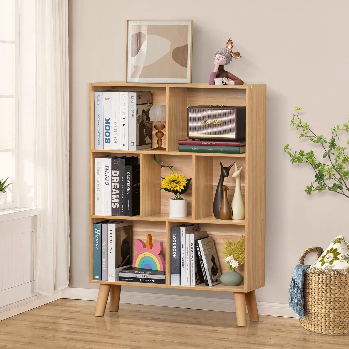 Natural Tier Bookshelf