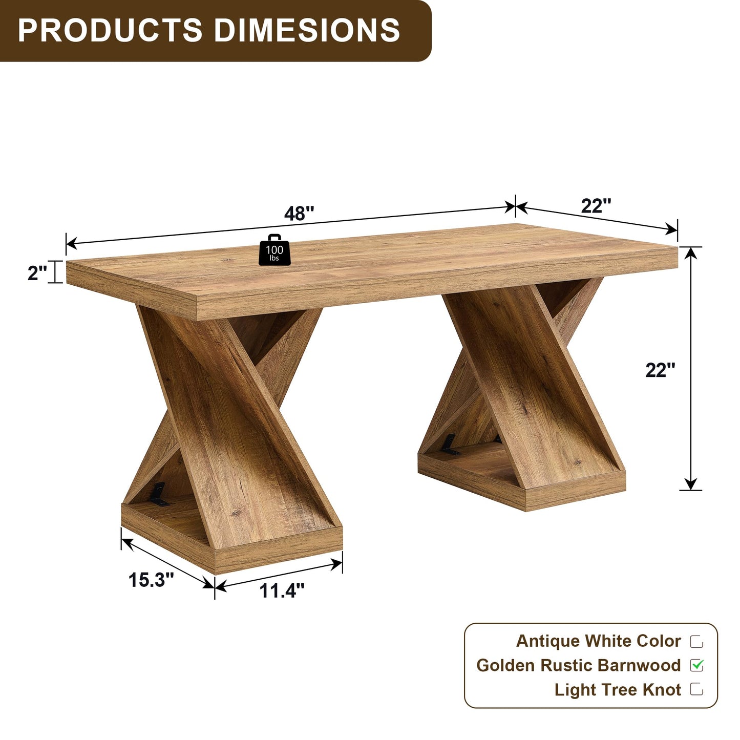 48" Twisted Center Table with Wood Thickened Pedestal