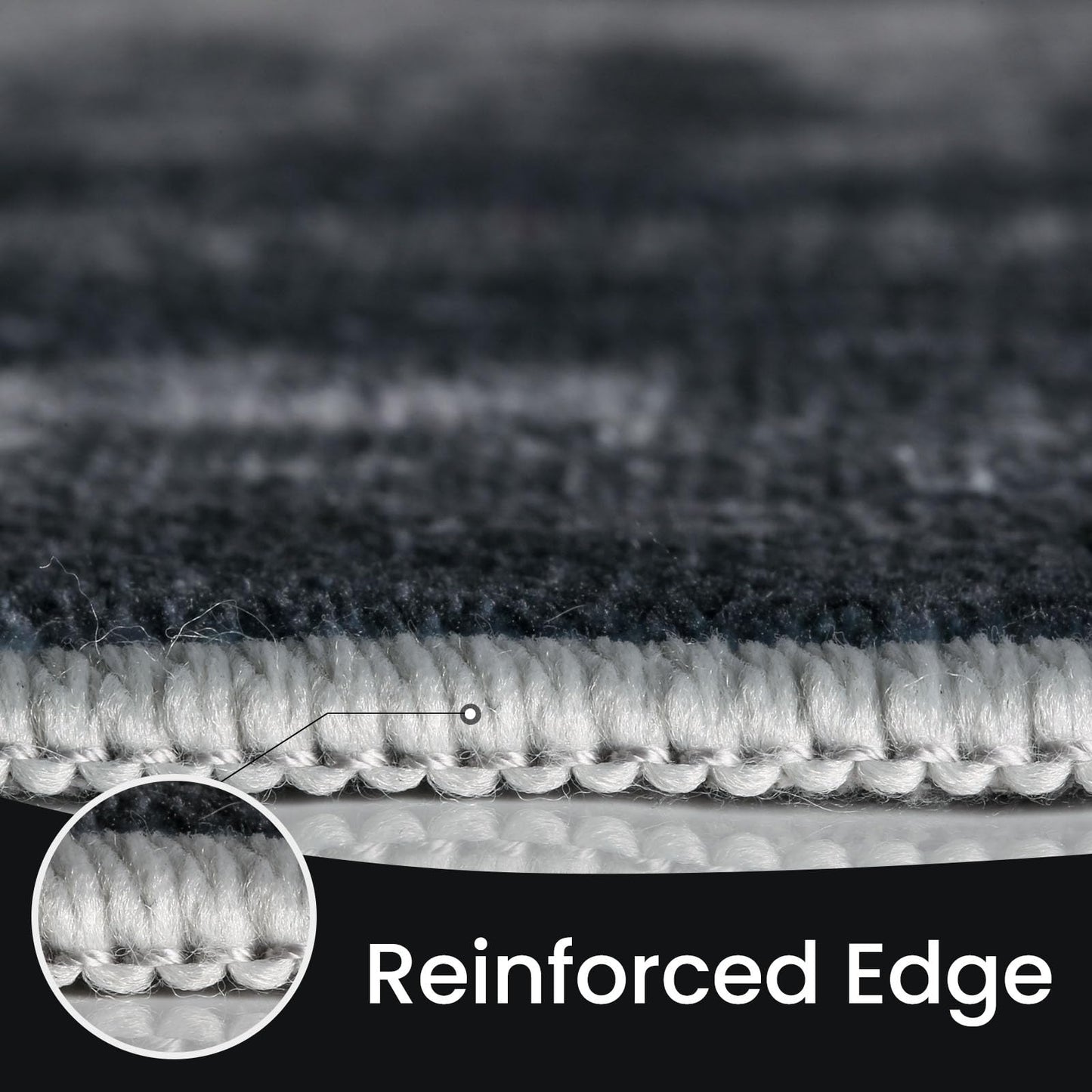 Grey Black Area Rugs