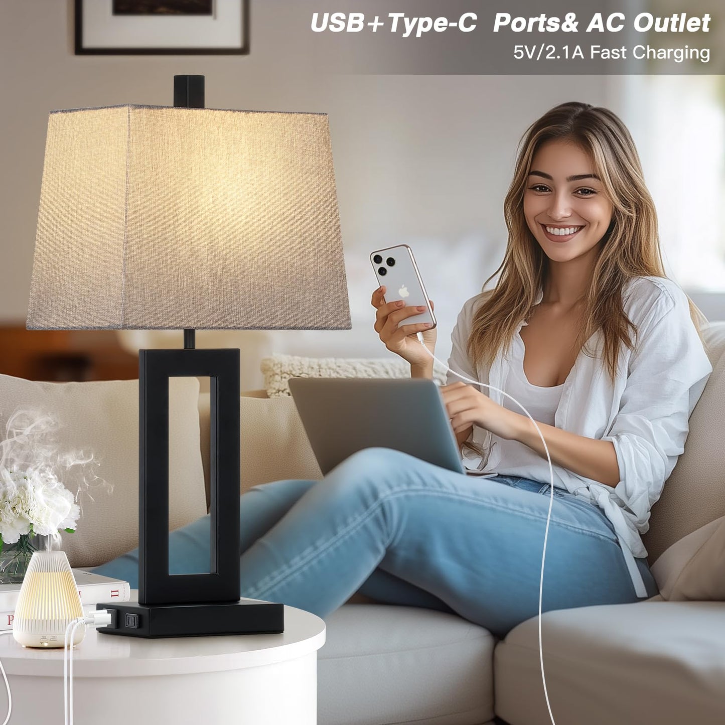 Modern Table Lamp Set of 2