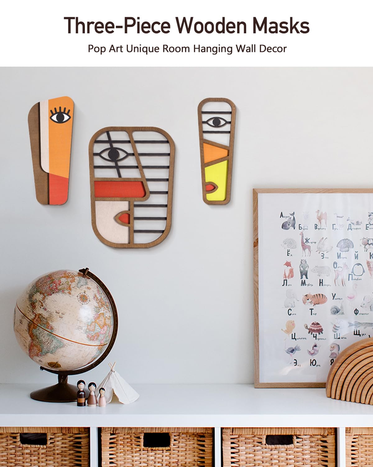 Abstract Wood Picasso Wall Art Decor