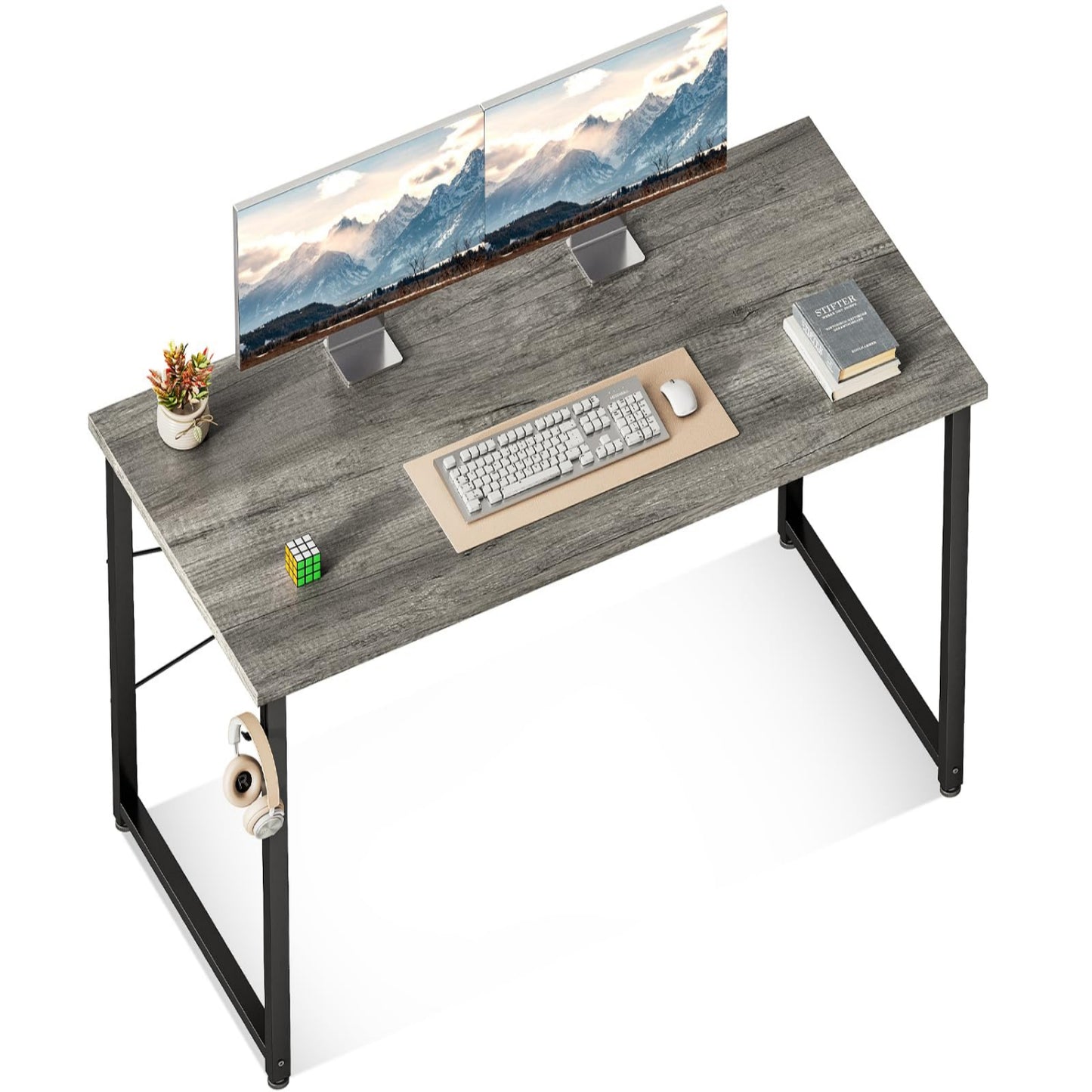 Grey Computer Desk