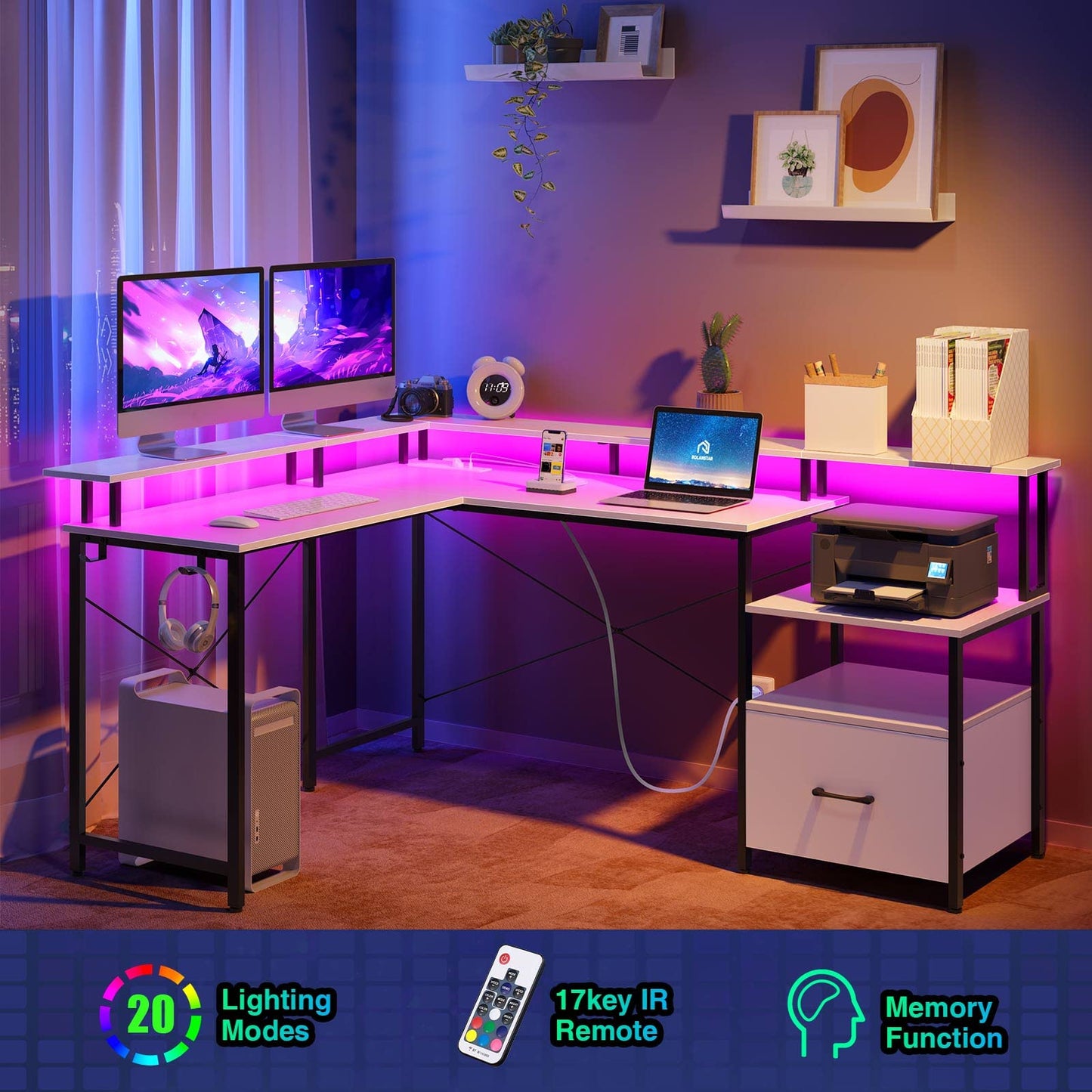 White Computer Desk