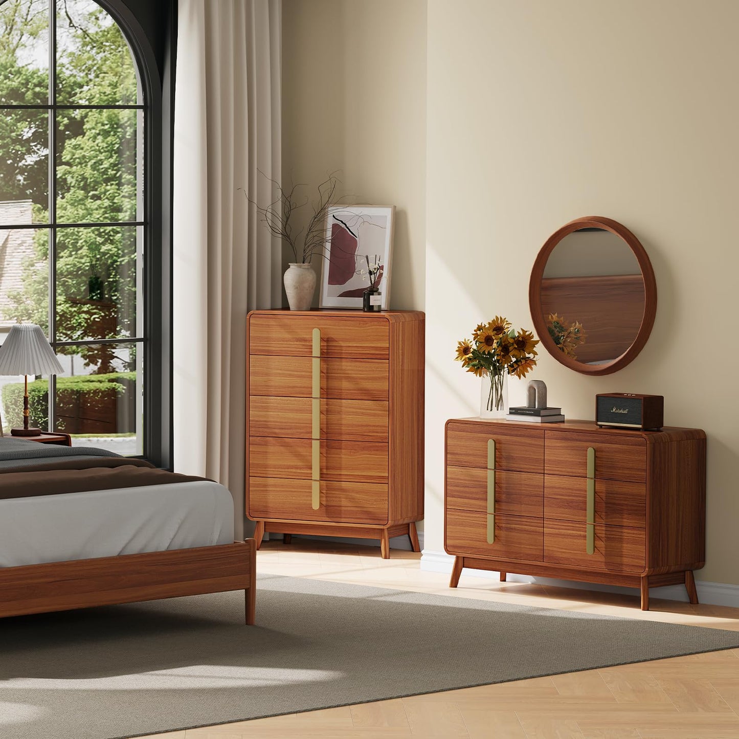 Mid Century Modern Dresser with Storage