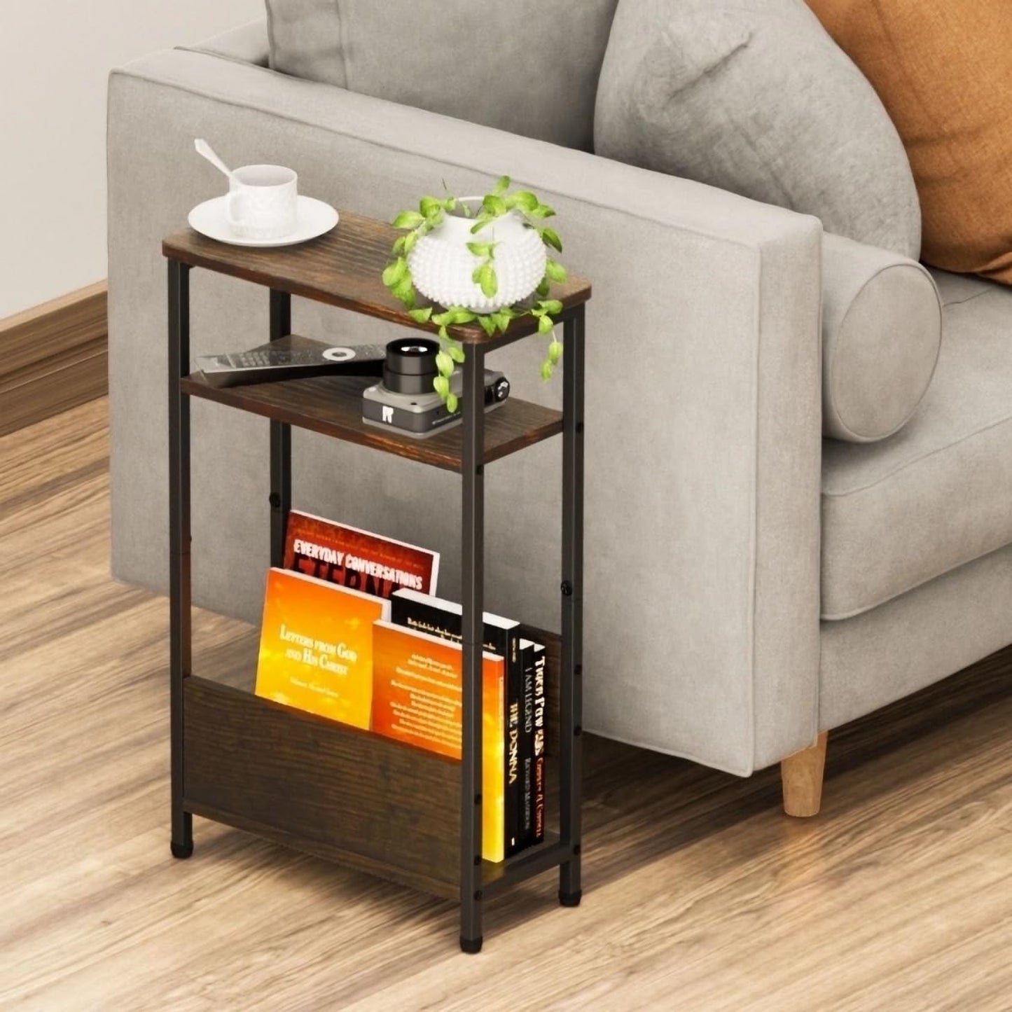 3 Tier Side Table for Small Spaces