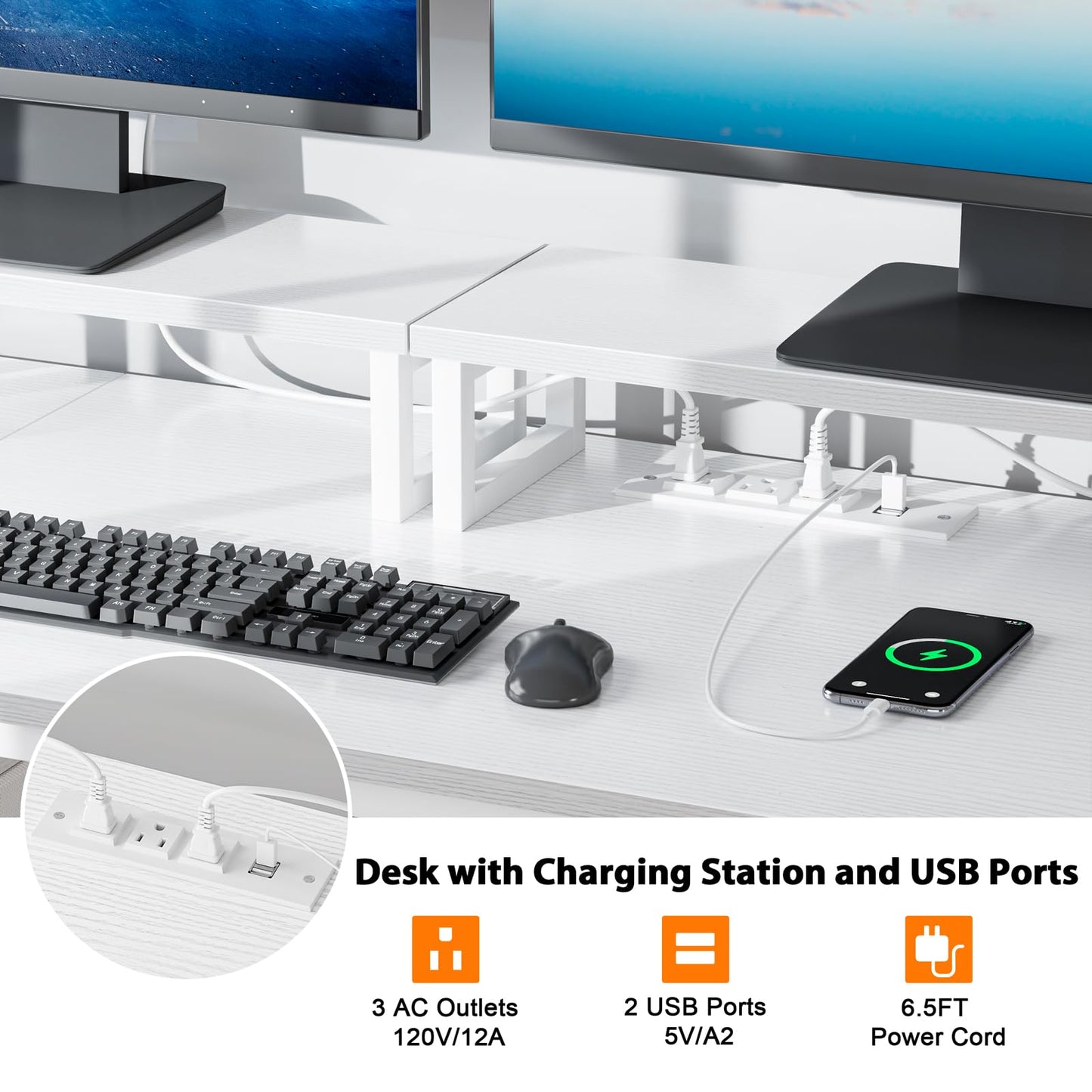 White Computer Desk
