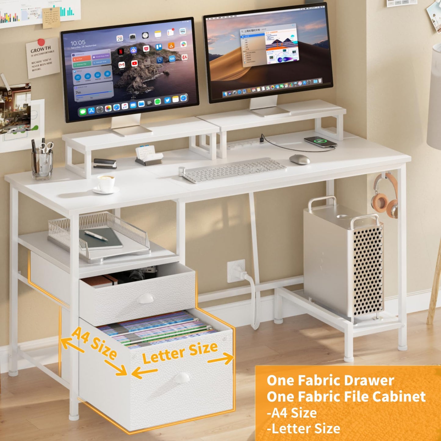 White Computer Desk