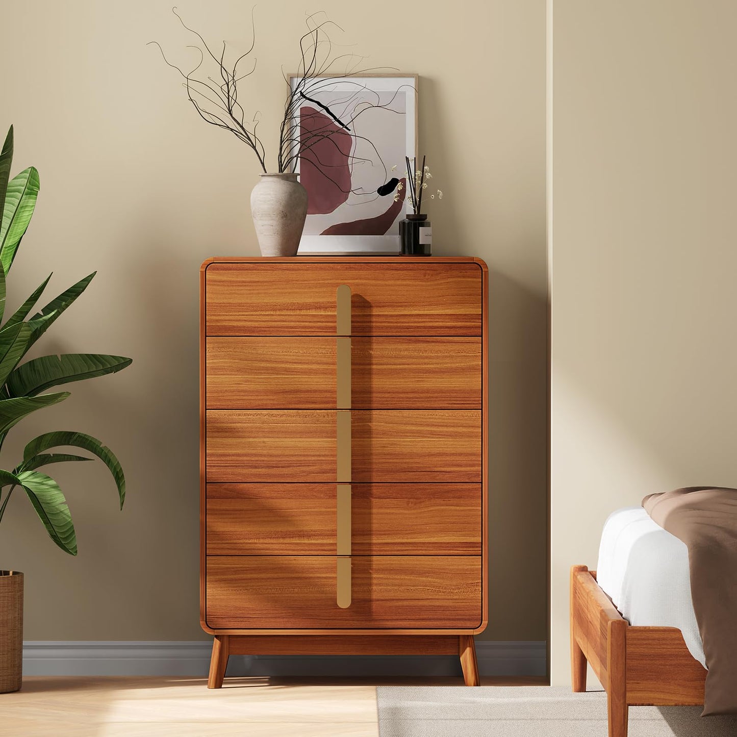 Mid Century Modern Dresser with Storage