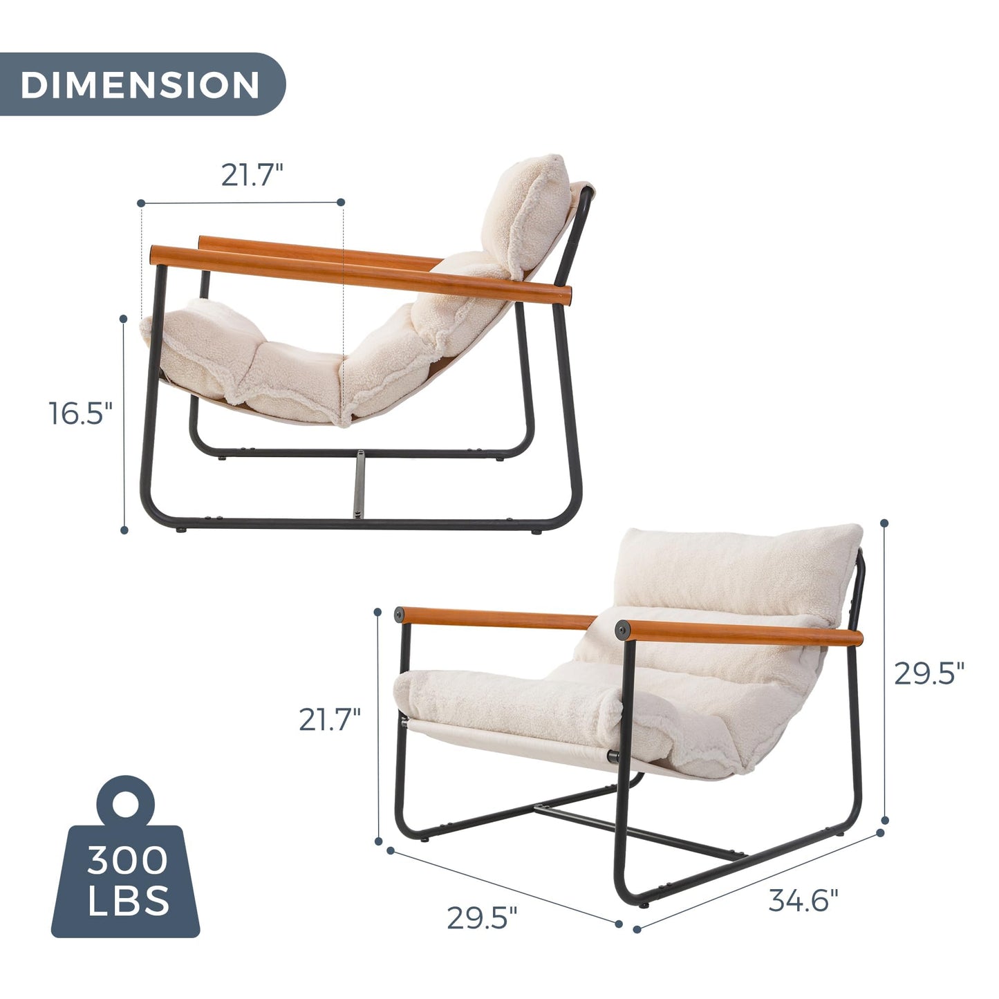 Boucle Arm Chair Living Room Chair