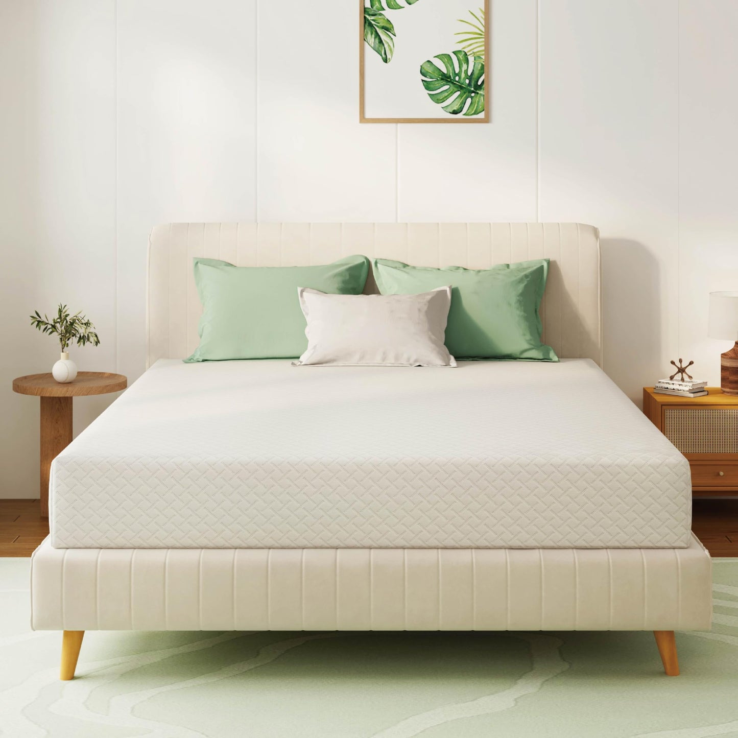 8 Inch Green Tea Memory Foam Mattress for Cool Sleep