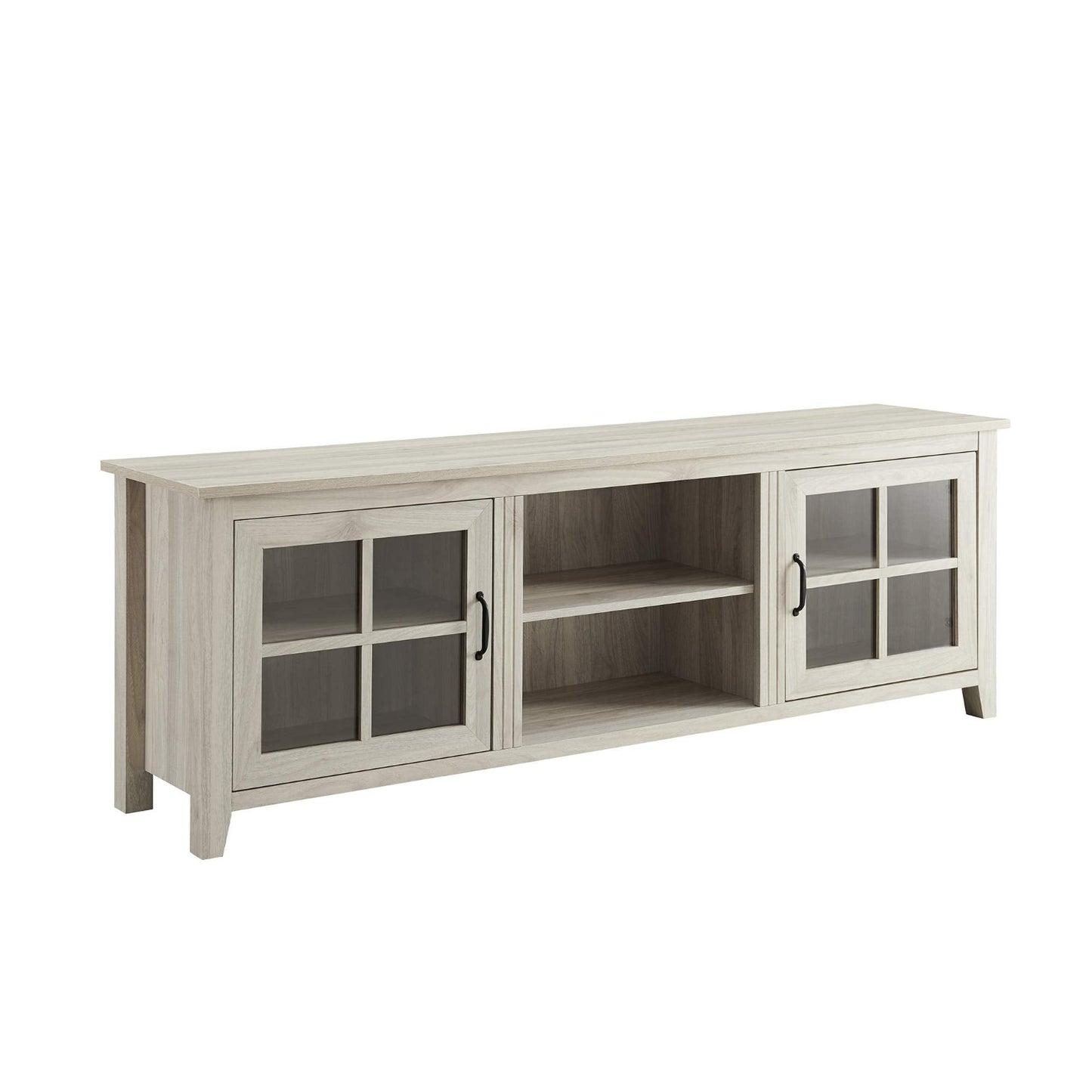 Birch - 80 Inche Glass Door TV Stand