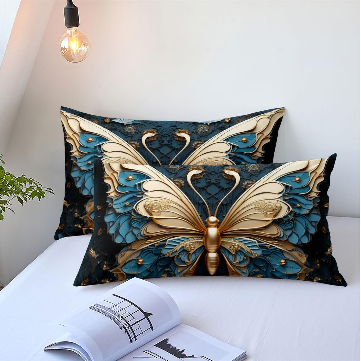 Queen Size Butterfly Comforter Set