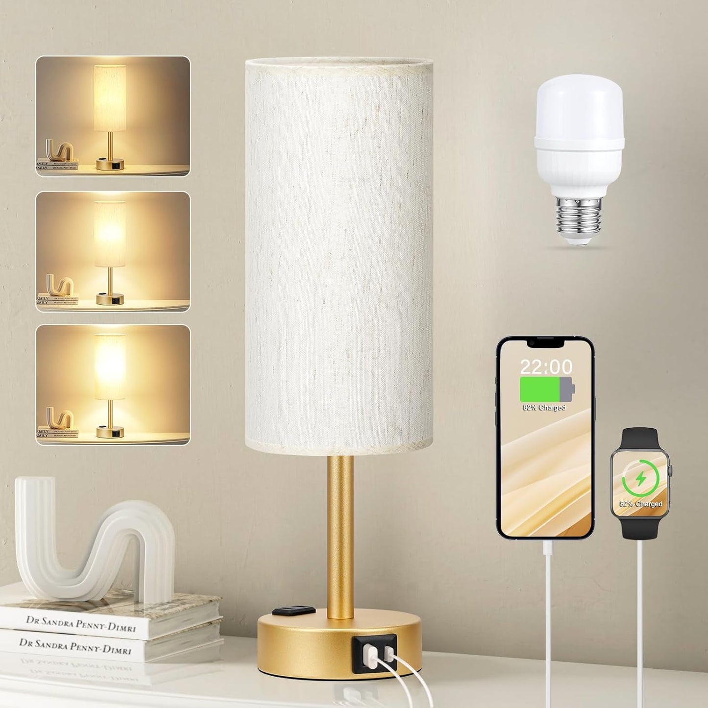 Touch Control Bedside Lamp