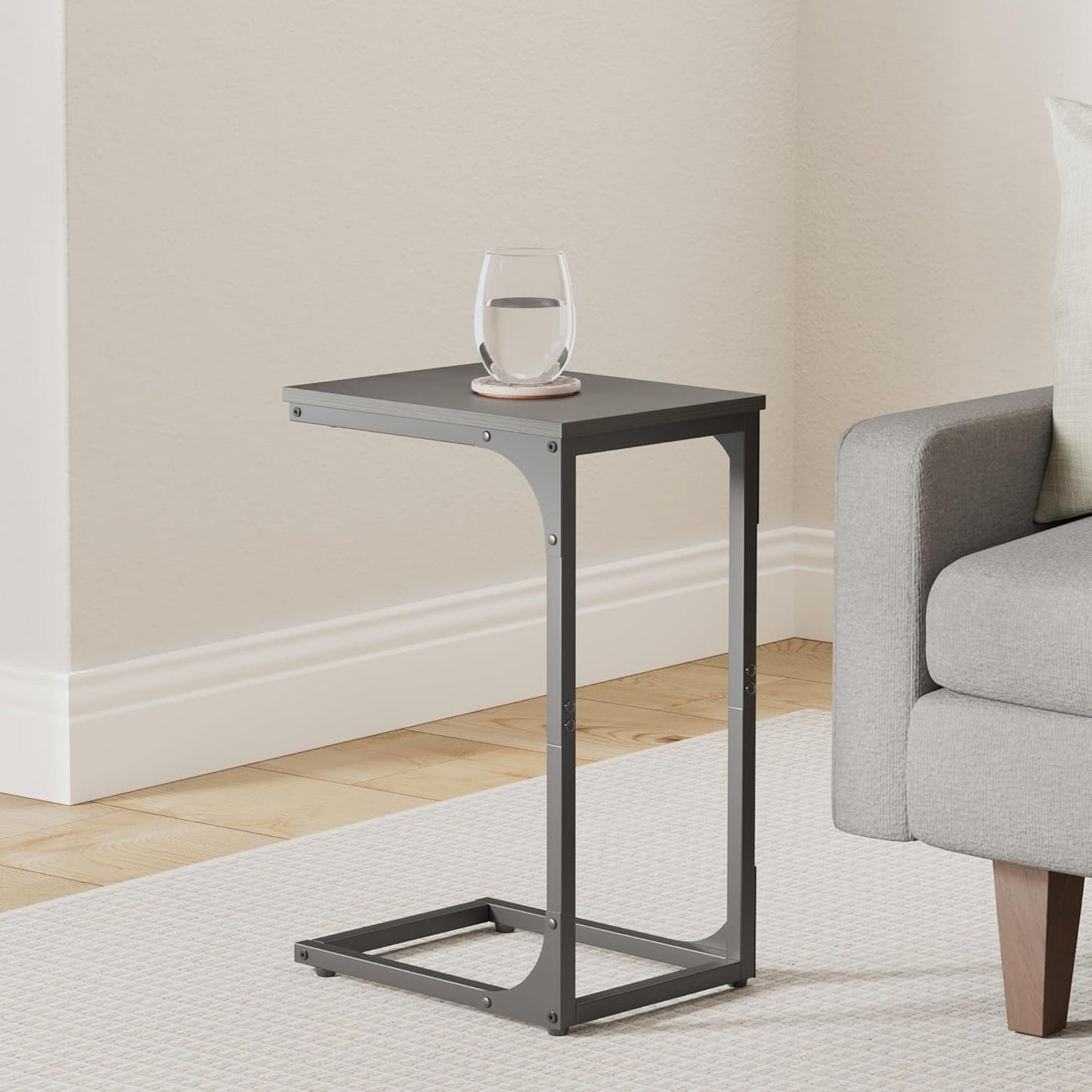 C-Shaped End Table