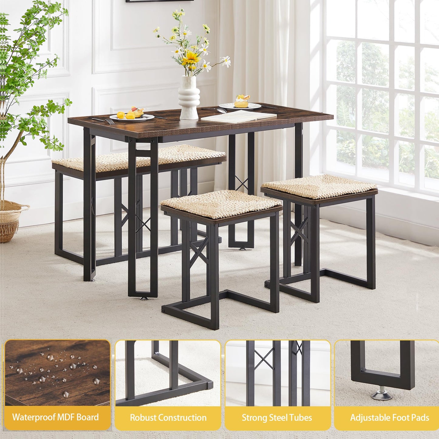 Dining Table Sets, Farmhouse Small Kitchen