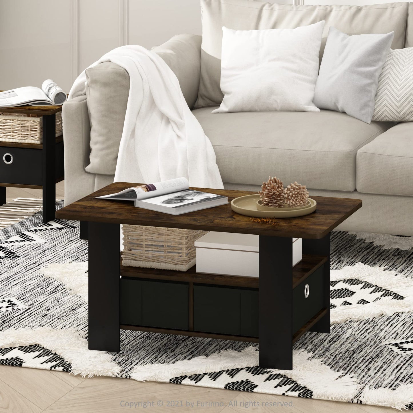 Coffee Table with Bin Drawer