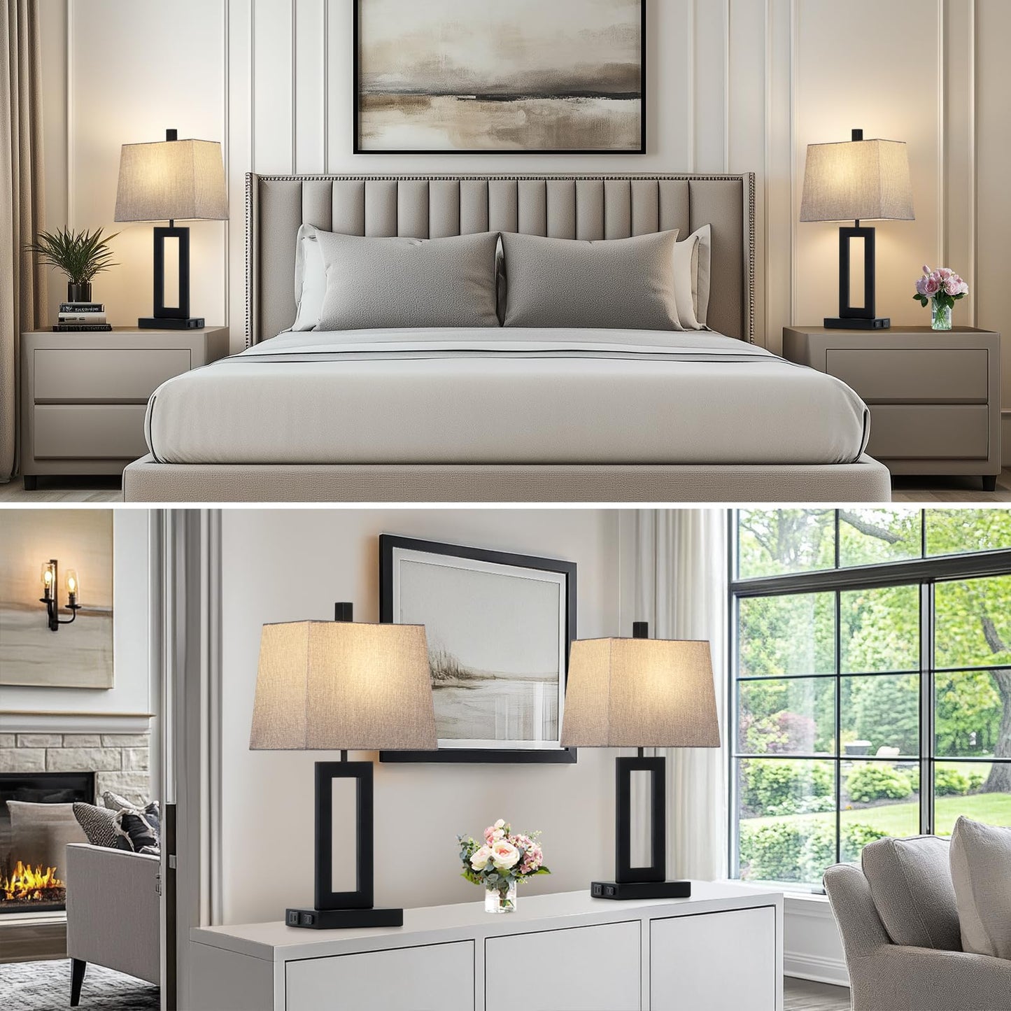 Modern Table Lamp Set of 2