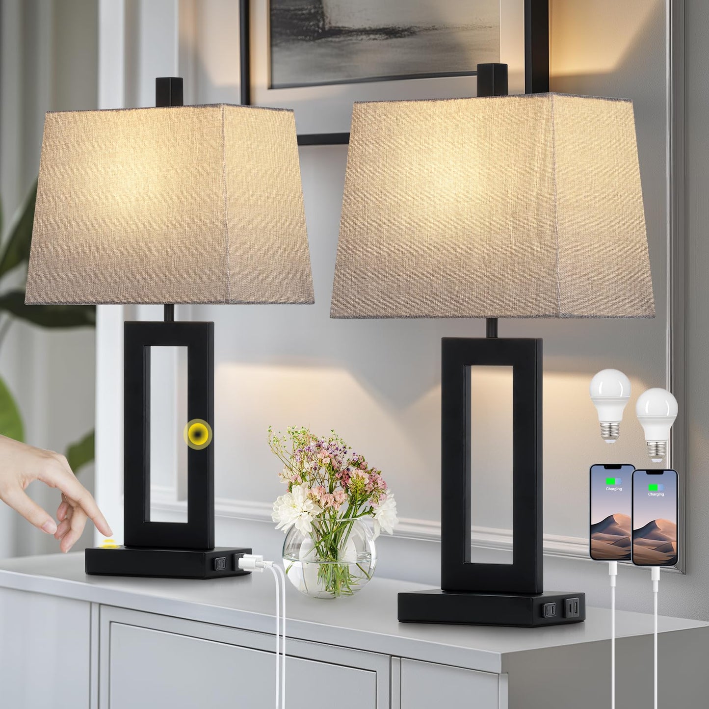 Modern Table Lamp Set of 2