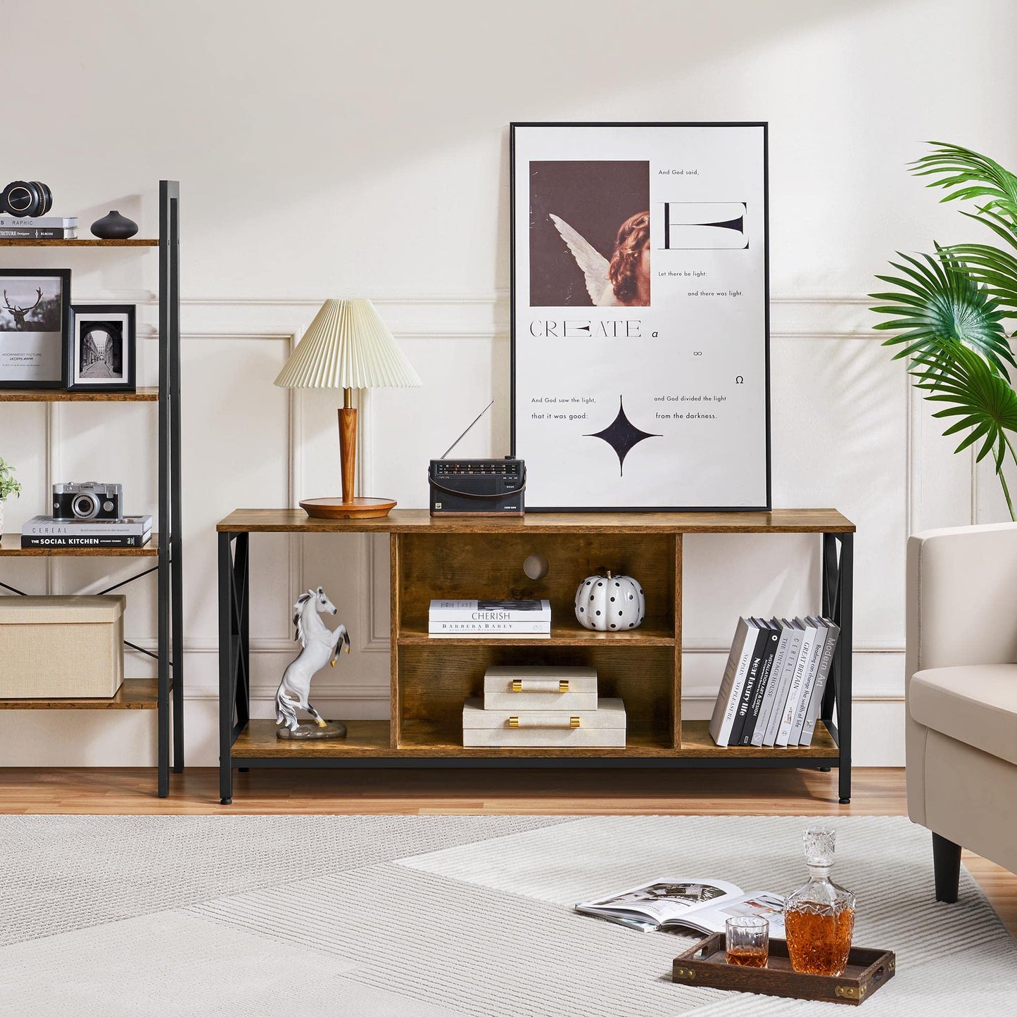 Rustic Brown TV Stand