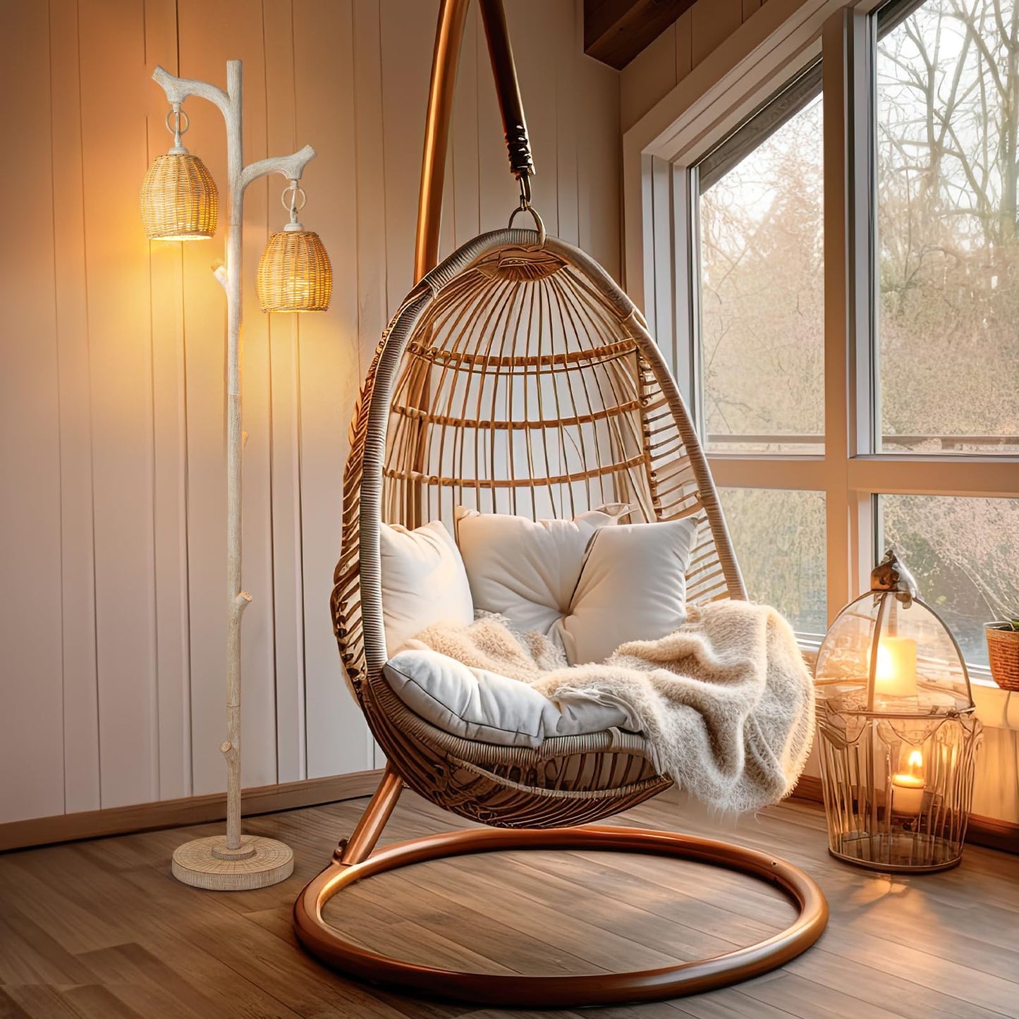 68" High Farmhouse Rustic Country Cottage Floor Lamp