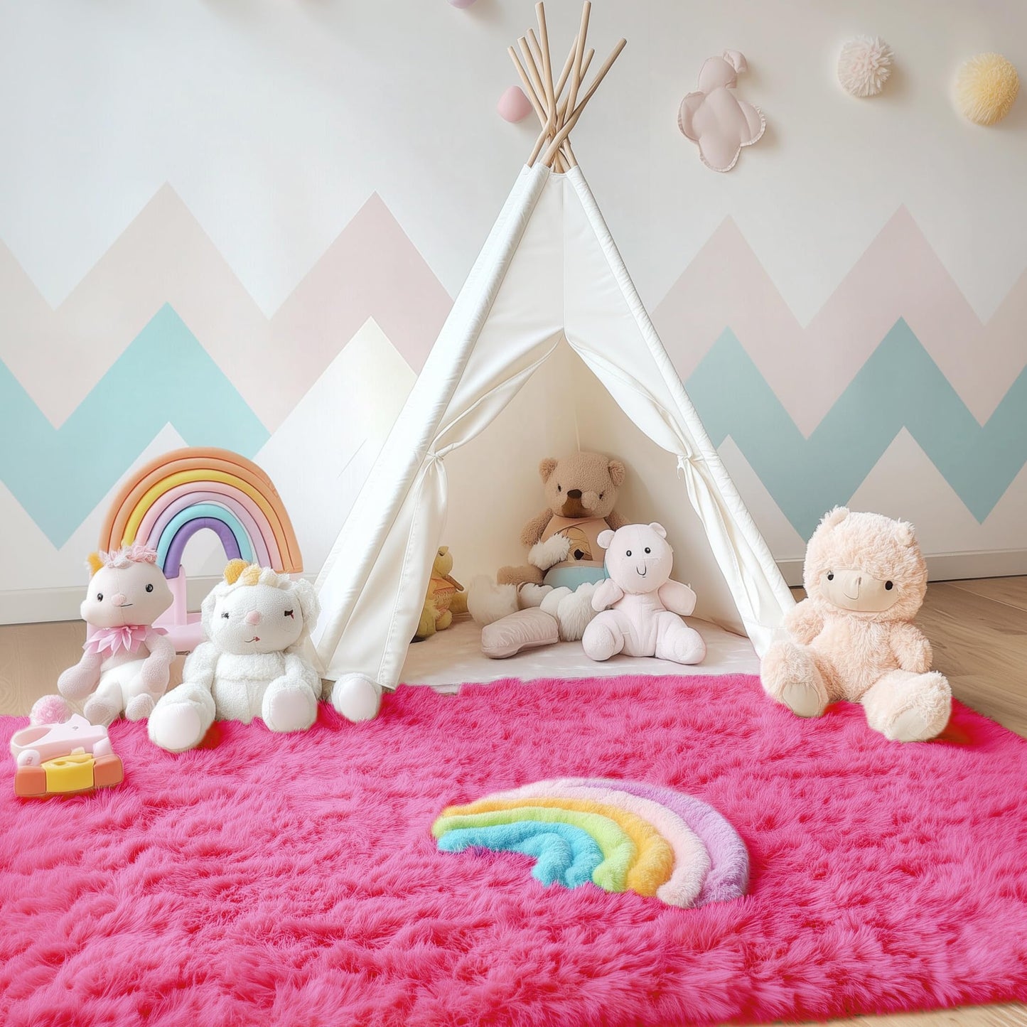 Hot Pink Area Rugs