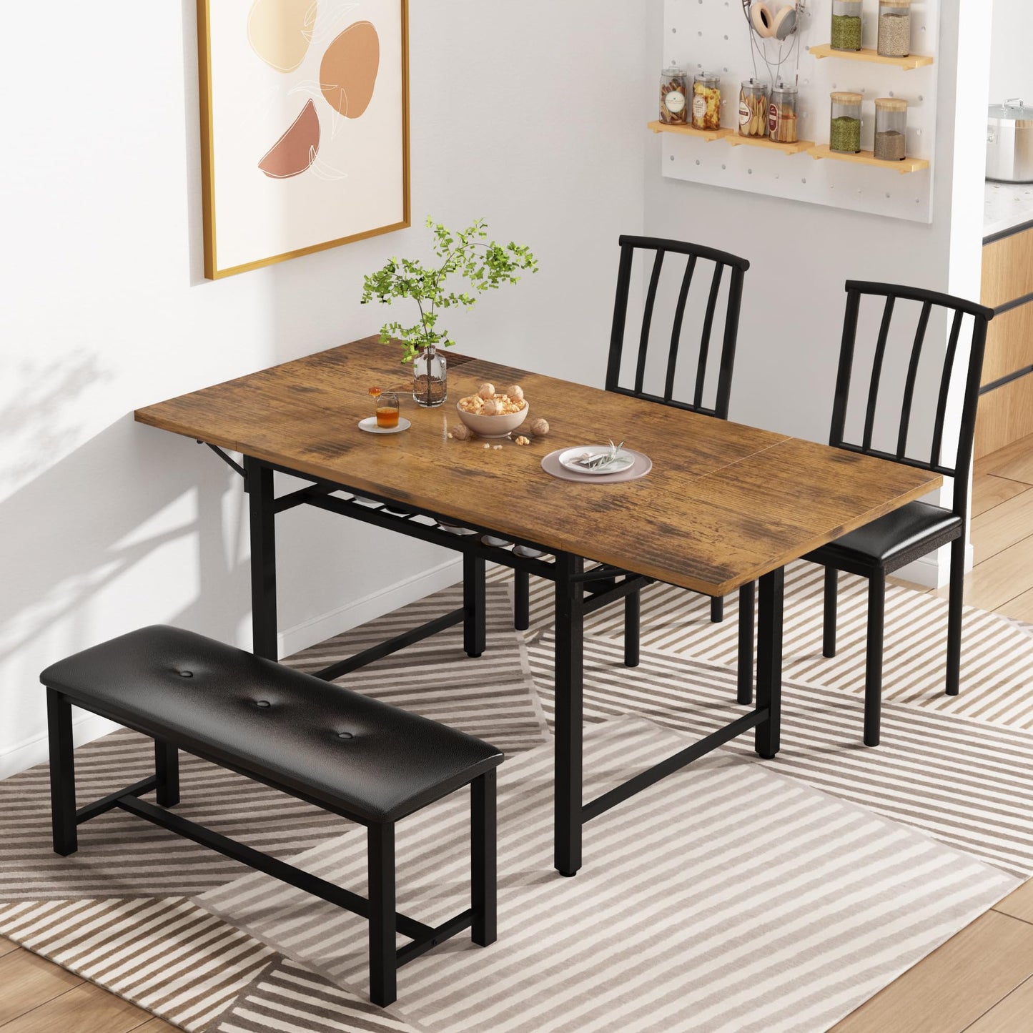 Rustic Brown Dining Table