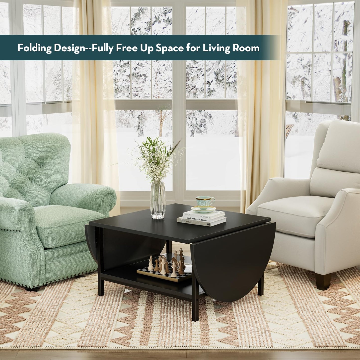 Black Coffee Table Modern Extended Coffee Tables black