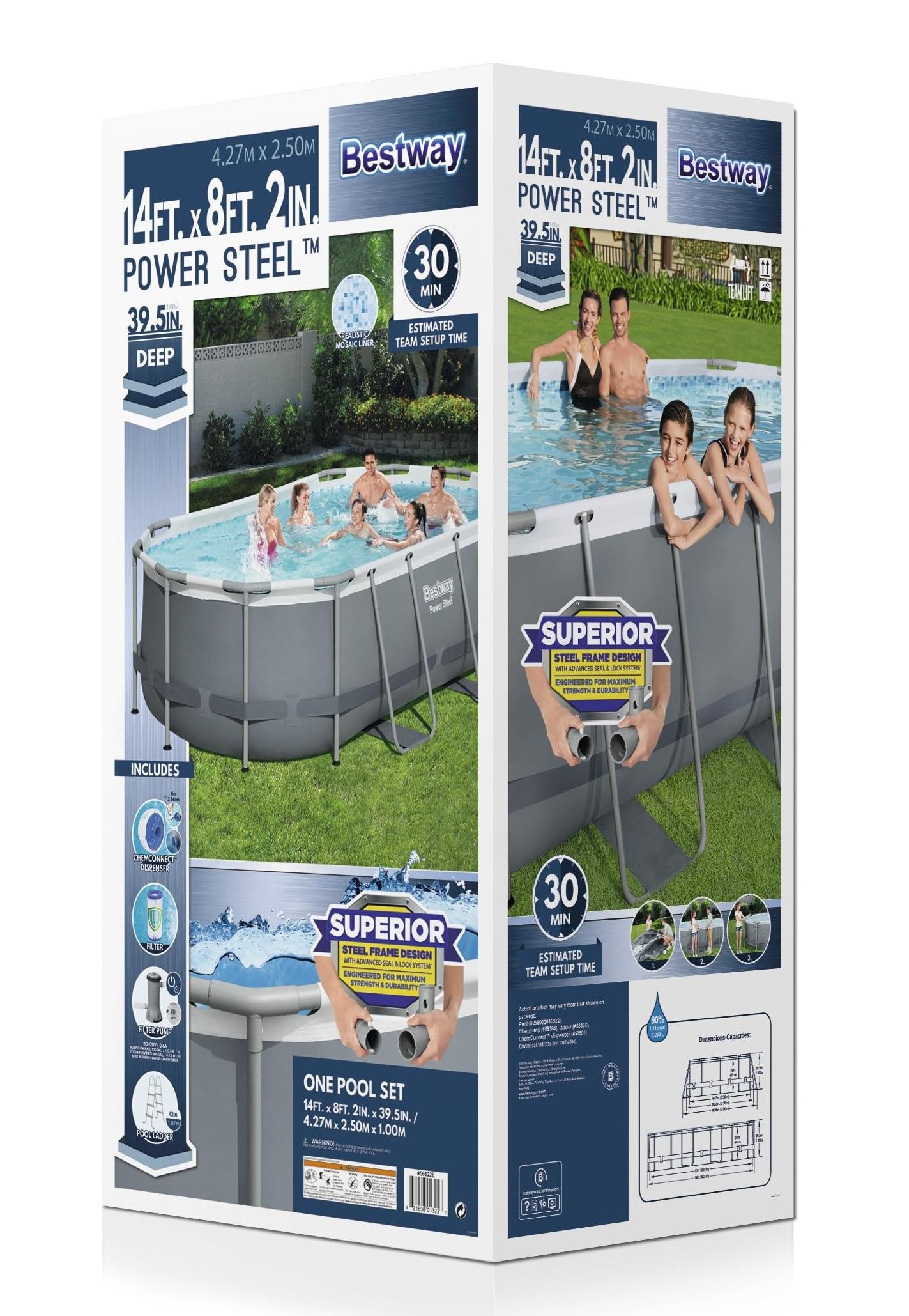 Oval Above Ground Pool Set