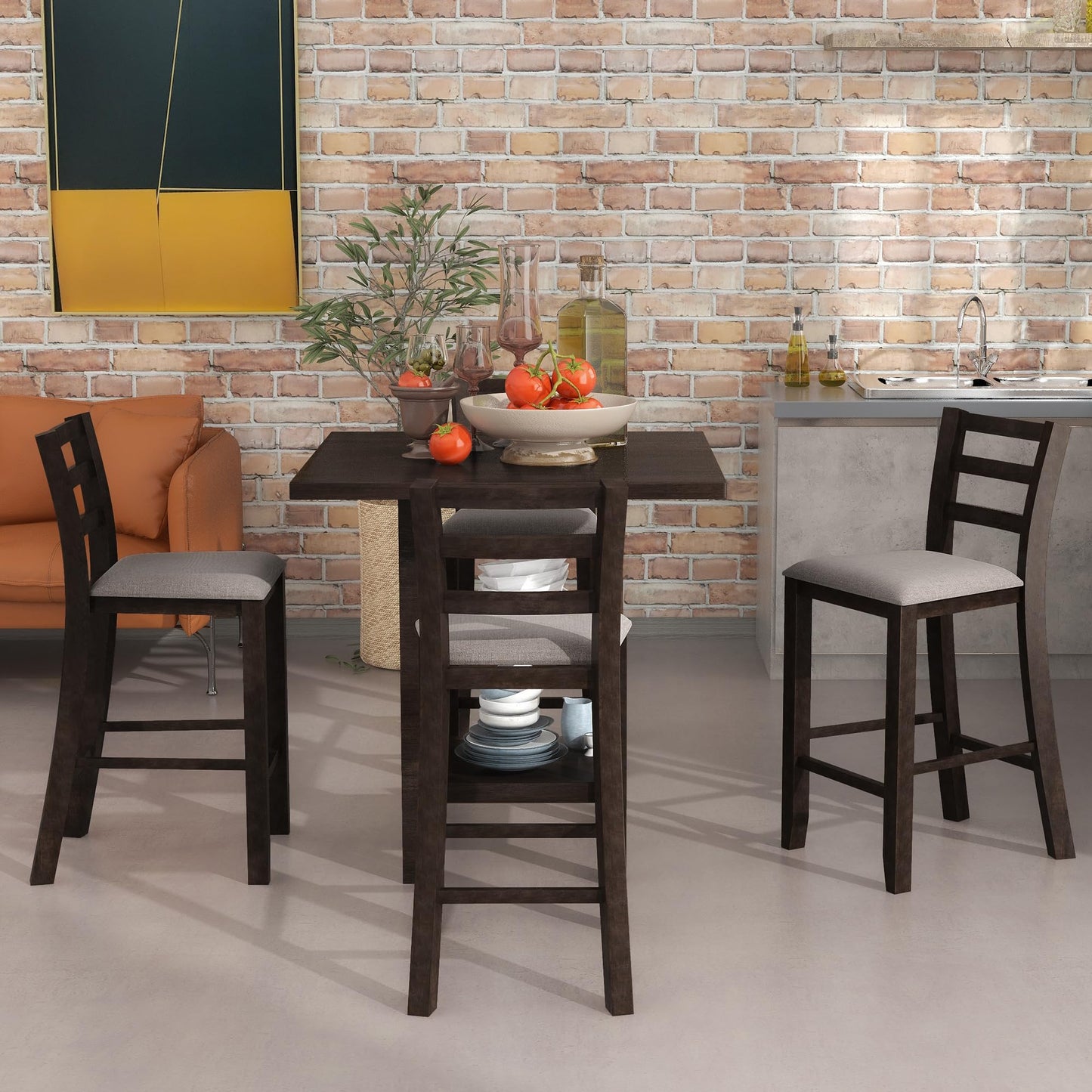 Modern Counter Height Dining Table Set