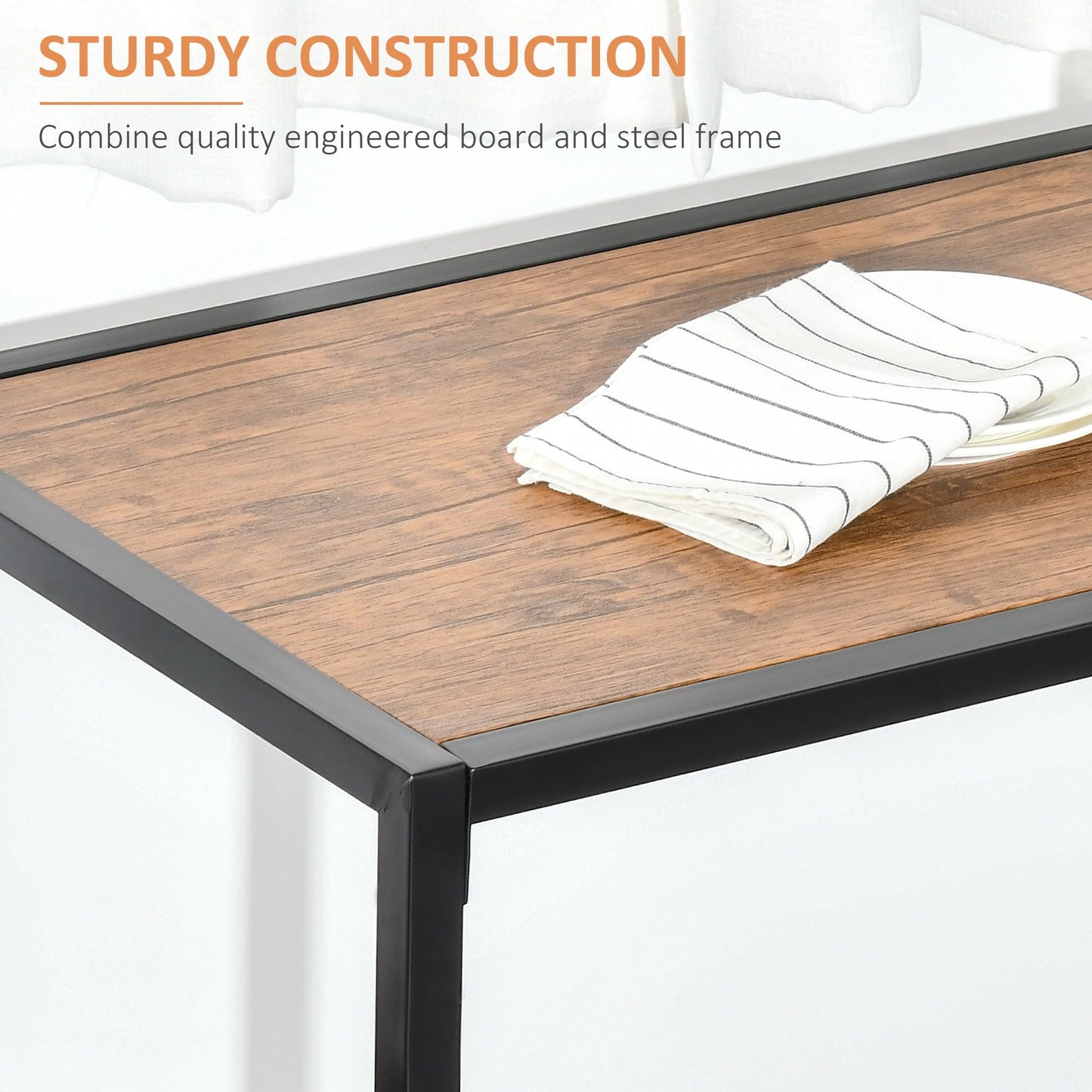 3-Piece Industrial Dining Table Set