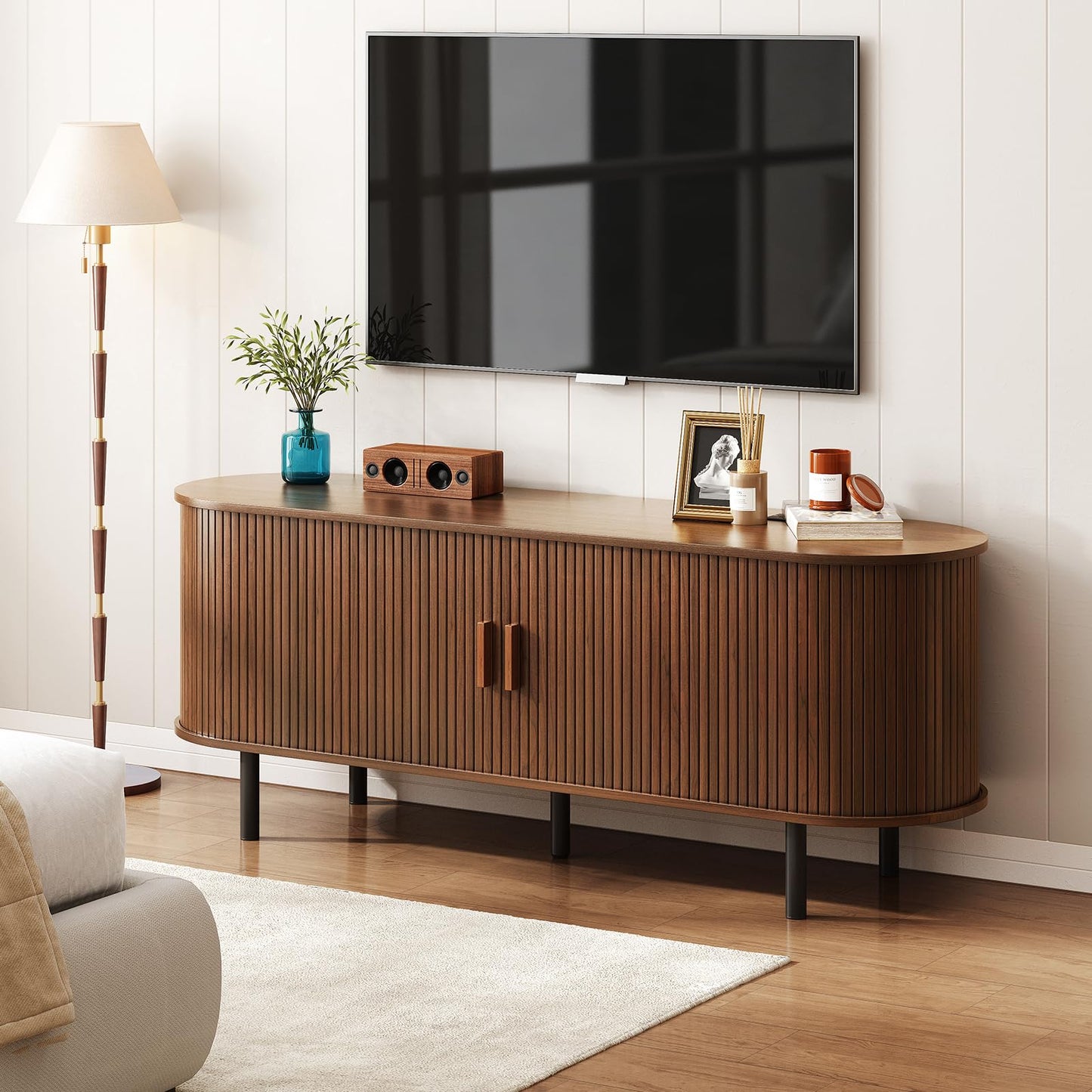 Walnut - 60 Inch TV Stand