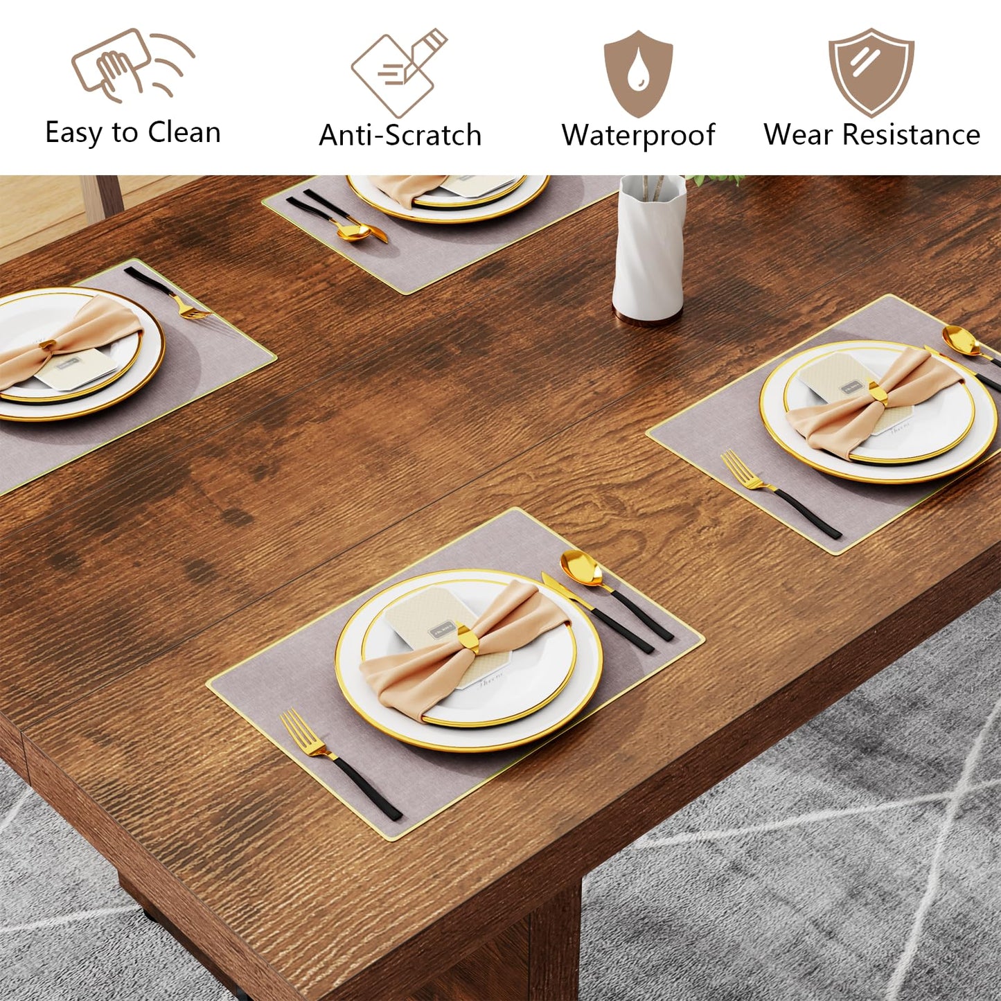 Spacious Dining Table for 6-8 People
