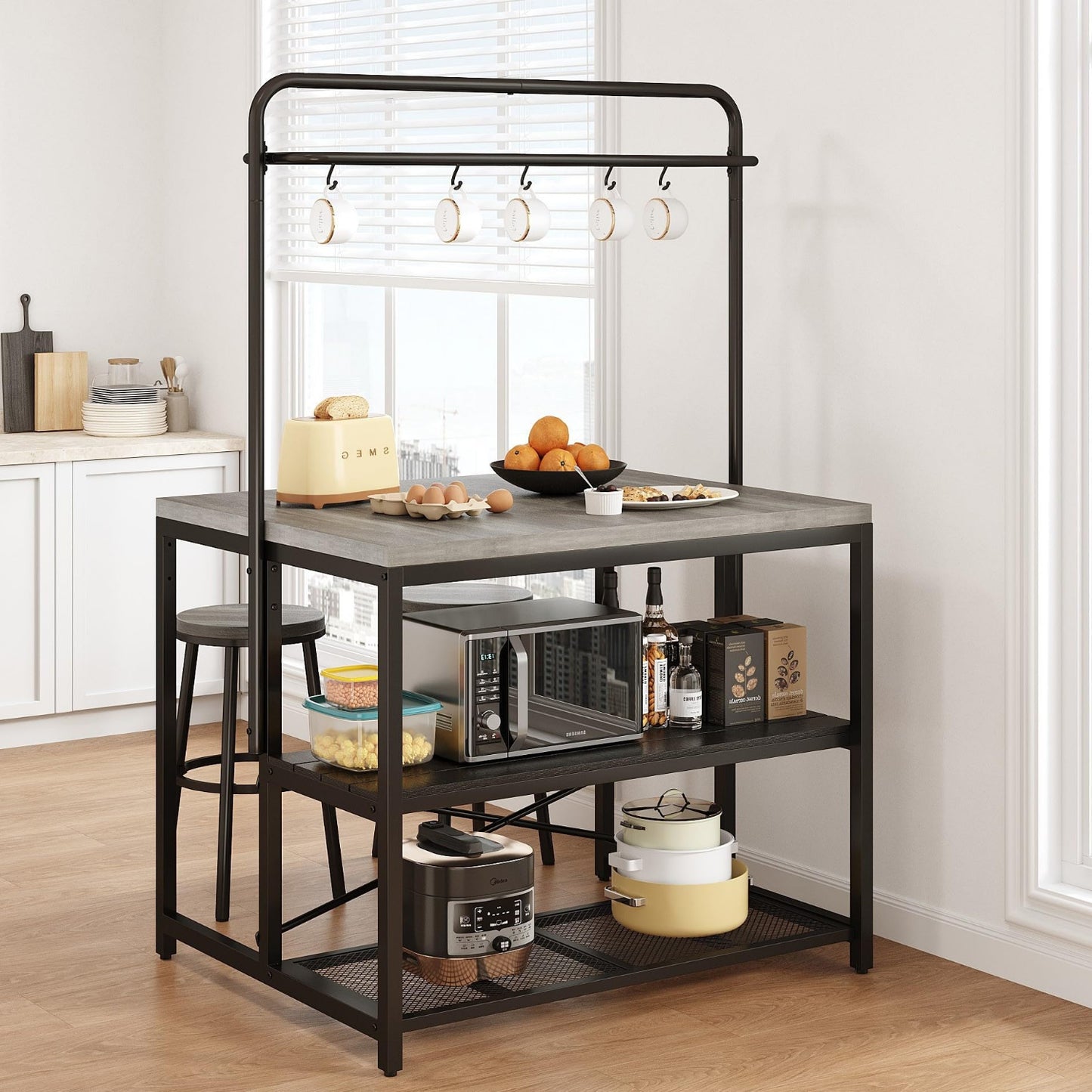Grey Kitchen Rack