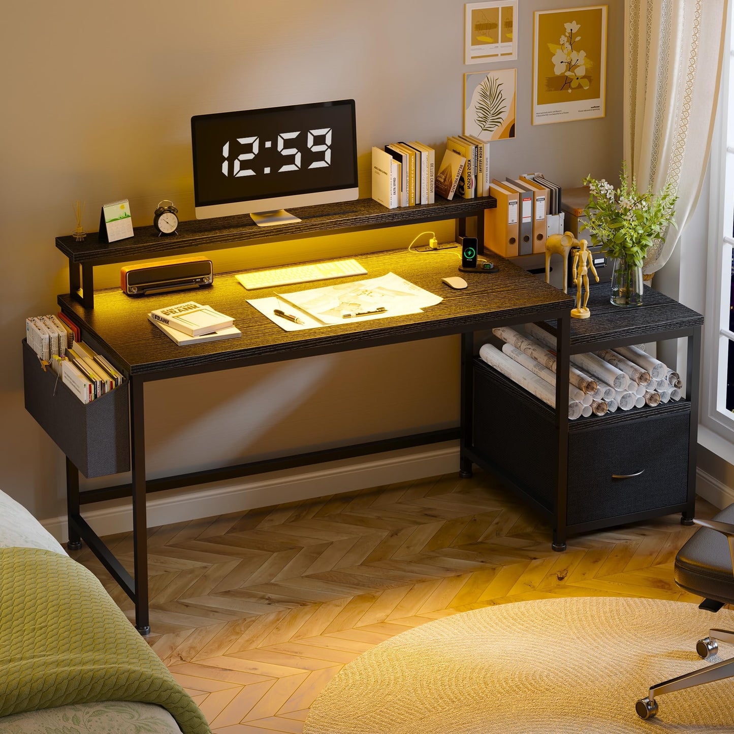 Black Computer Desk
