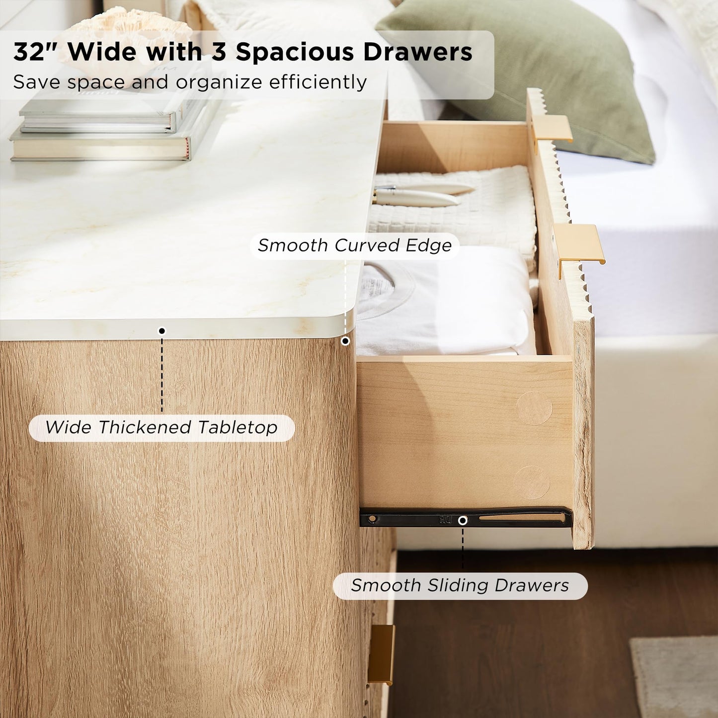 Nightstand Modern Side Table