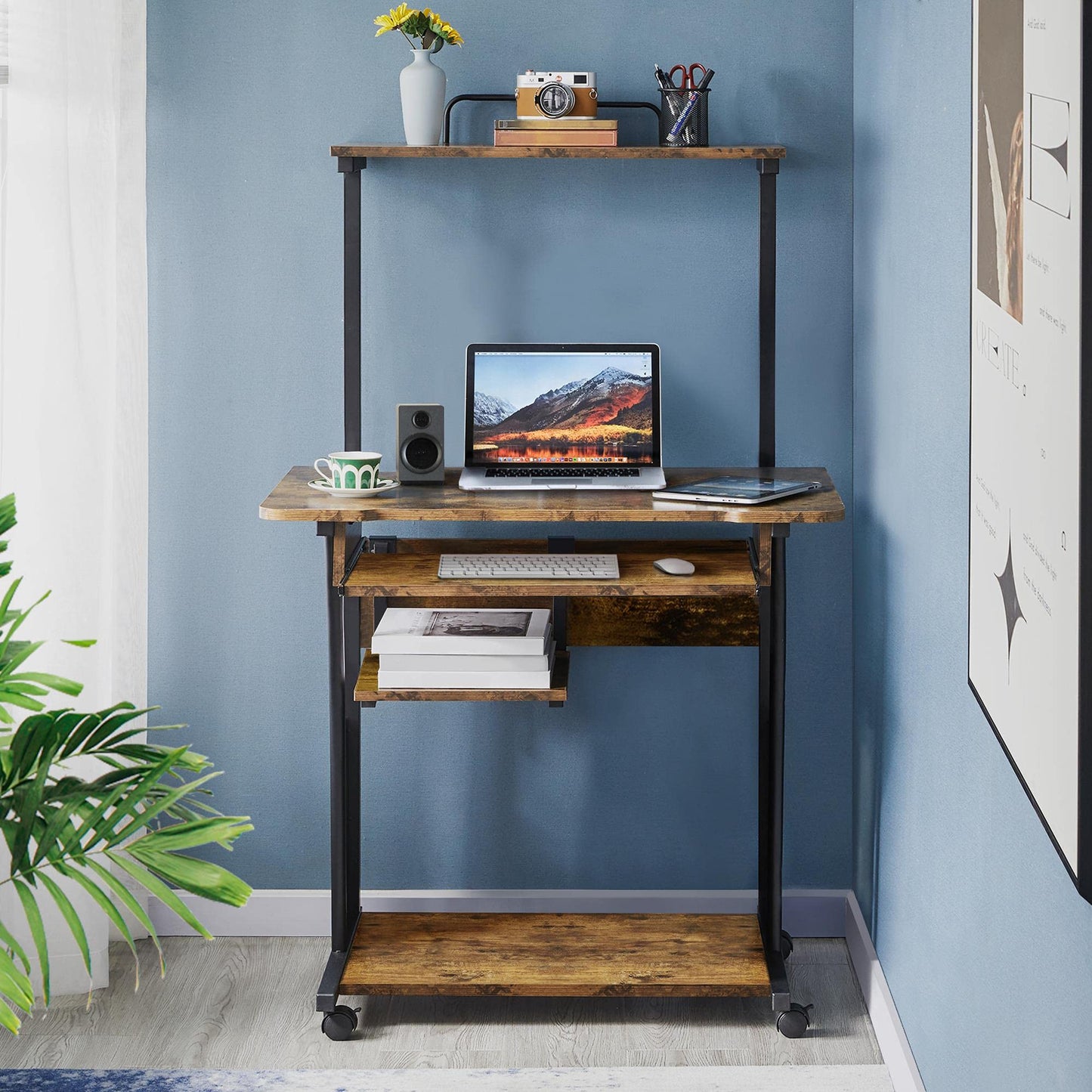 Rustic Brown Computer Desk