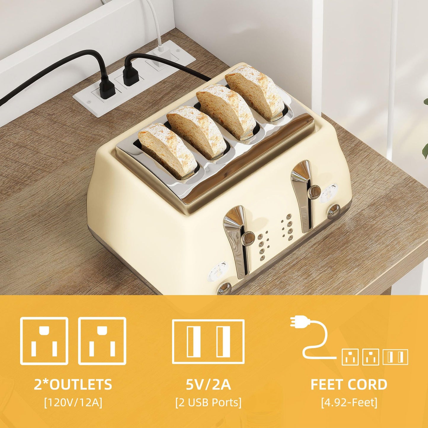Farmhouse Microwave Kitchen Rack