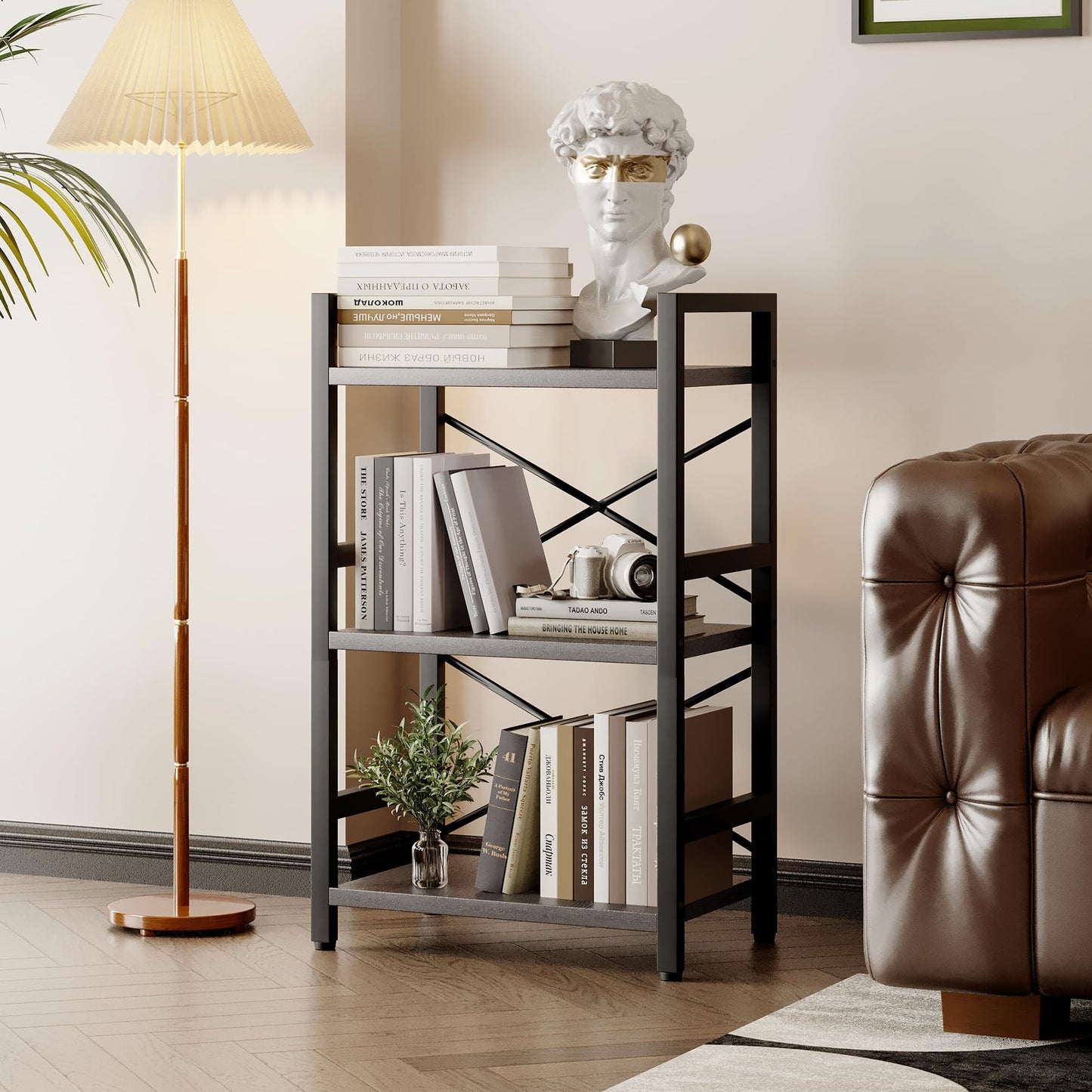 Grey Bookshelf
