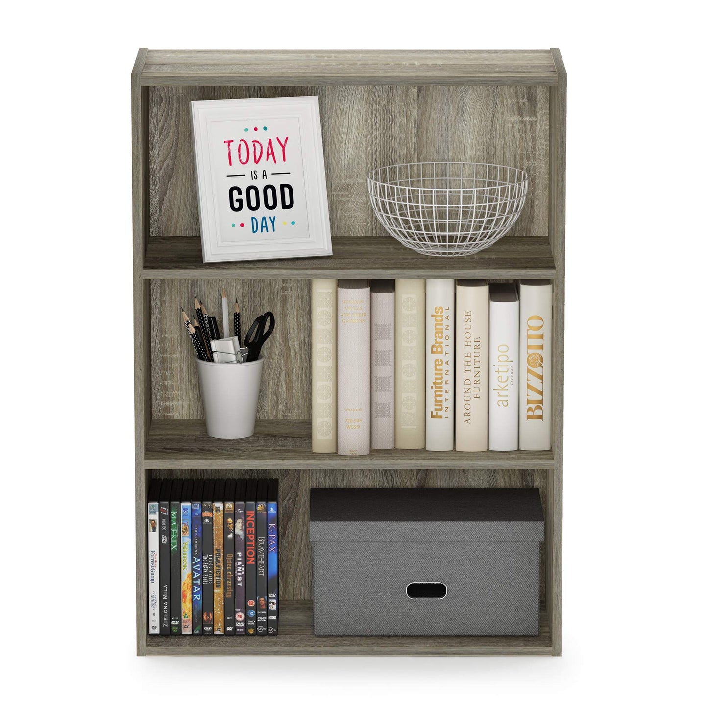 Sonoma 3-Tier Open Shelf Bookcase