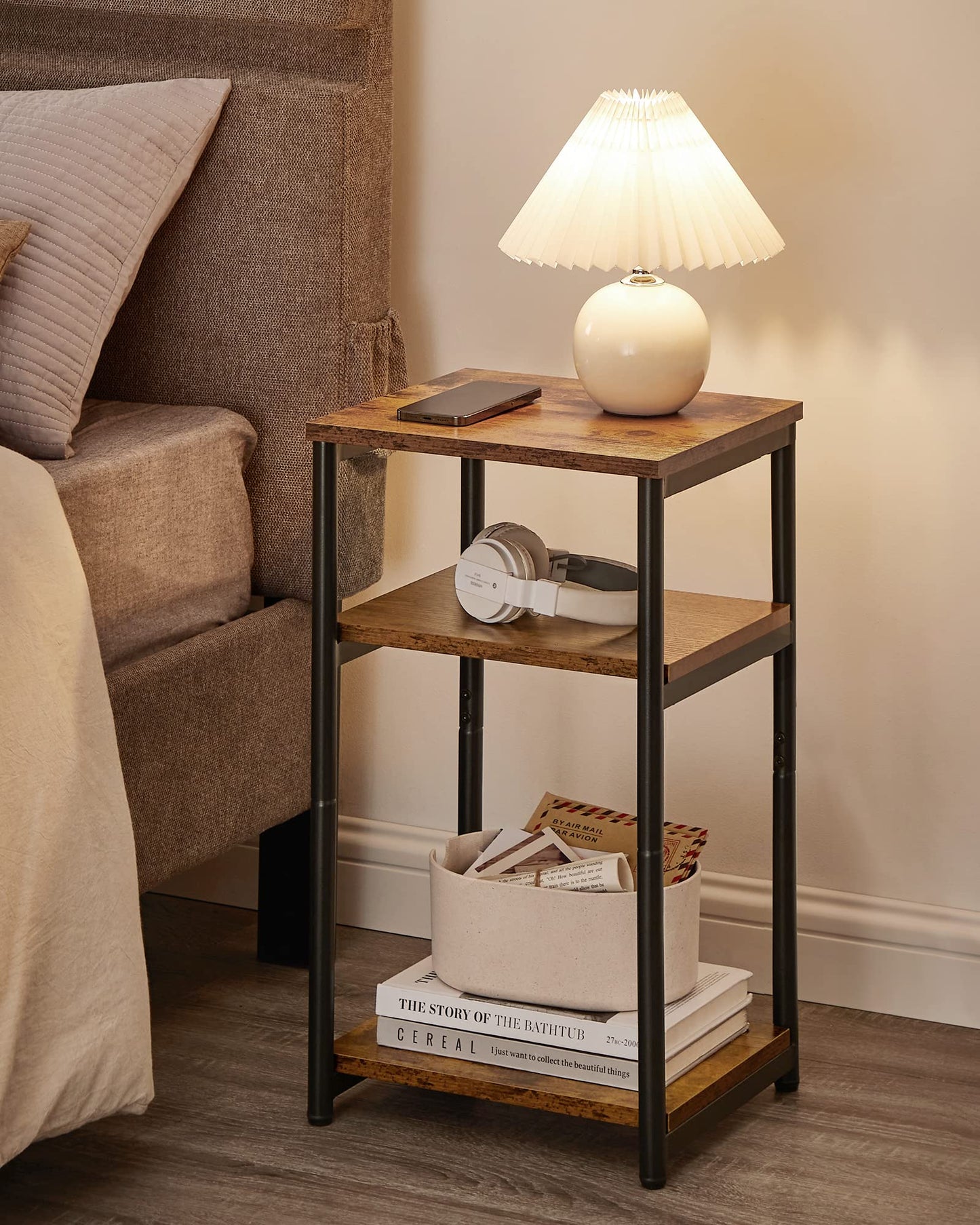 Rustic Brown + Classic Black SideTable